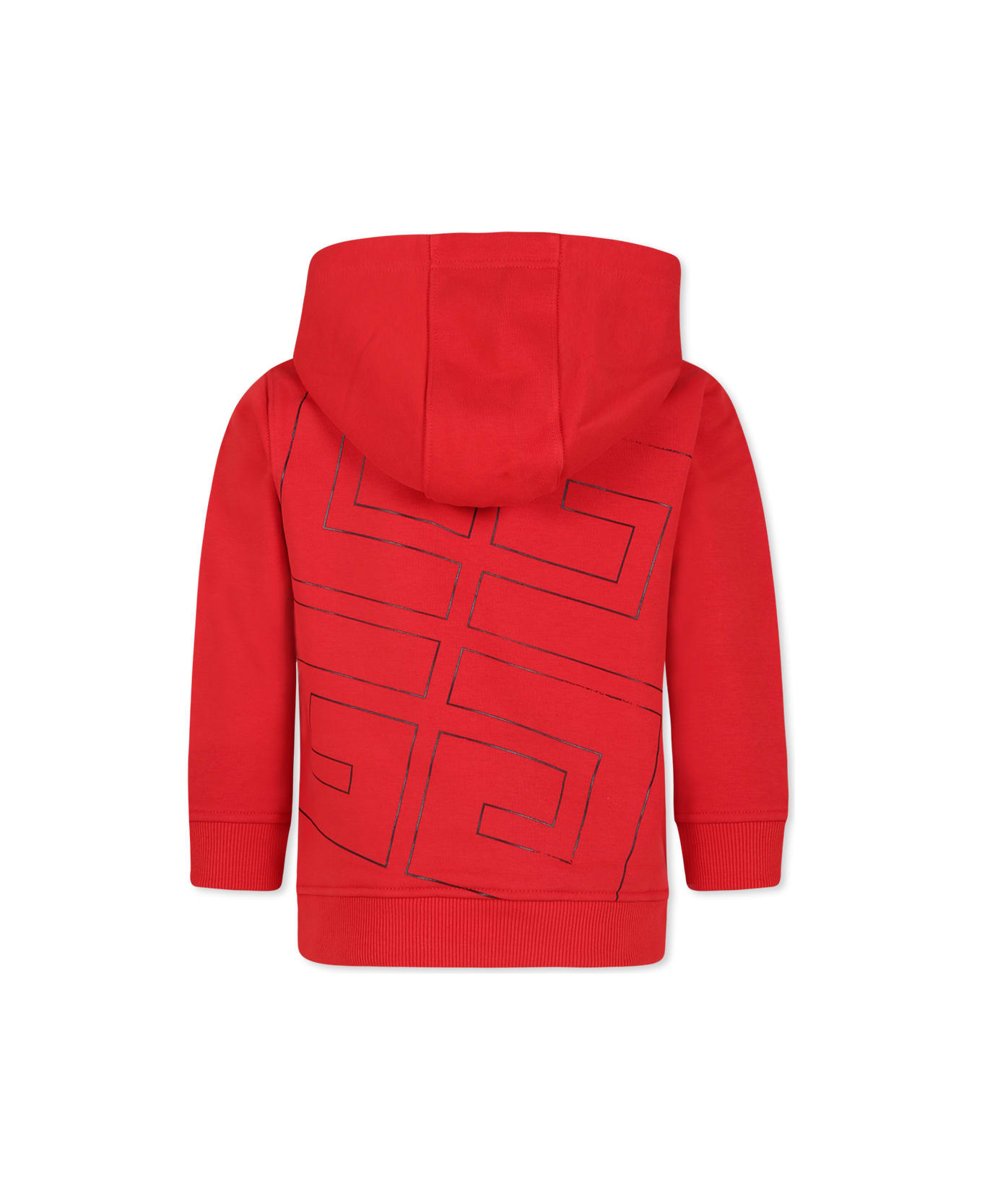 Givenchy Red Sweatshirt For Boy With Stars And Iconic 4g