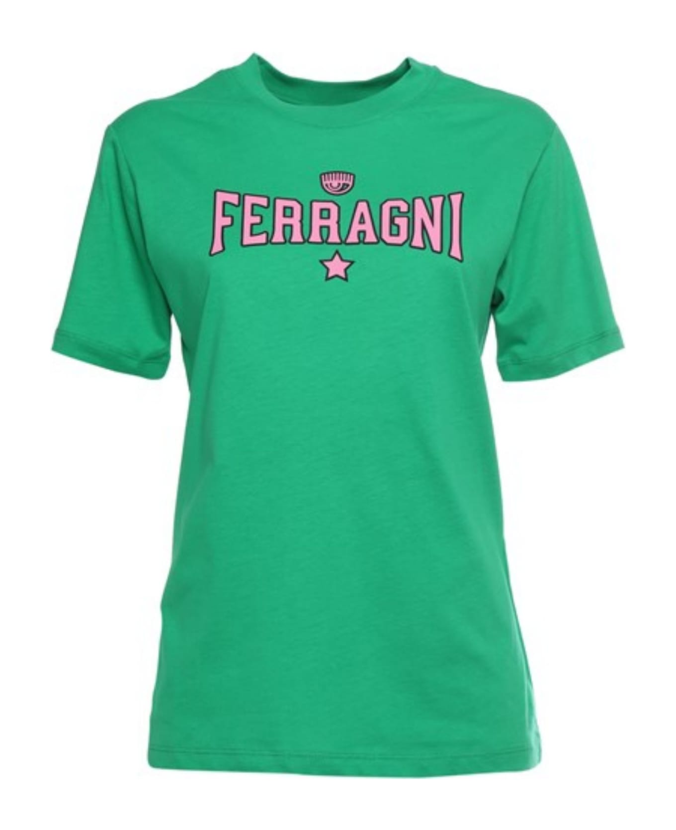 Chiara Ferragni T-shirts And Polos Green - Green
