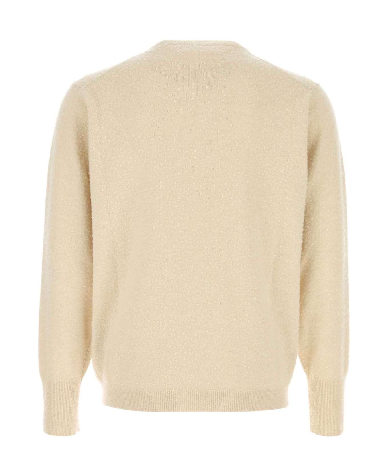 Maison Margiela Sand Cashmere Blend Sweater - BEIGE