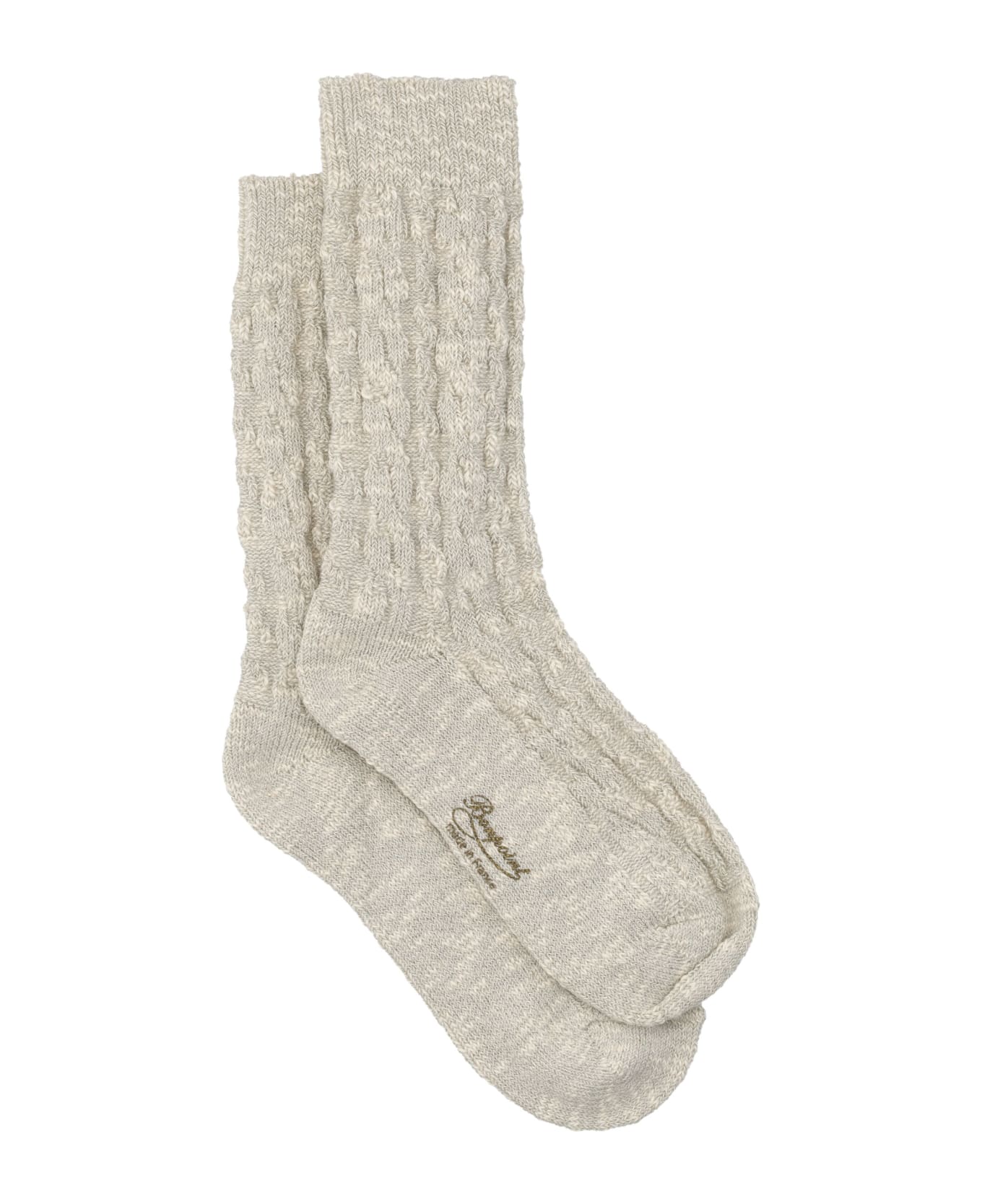 Bonpoint Knit Sock - MASTIC CHINE