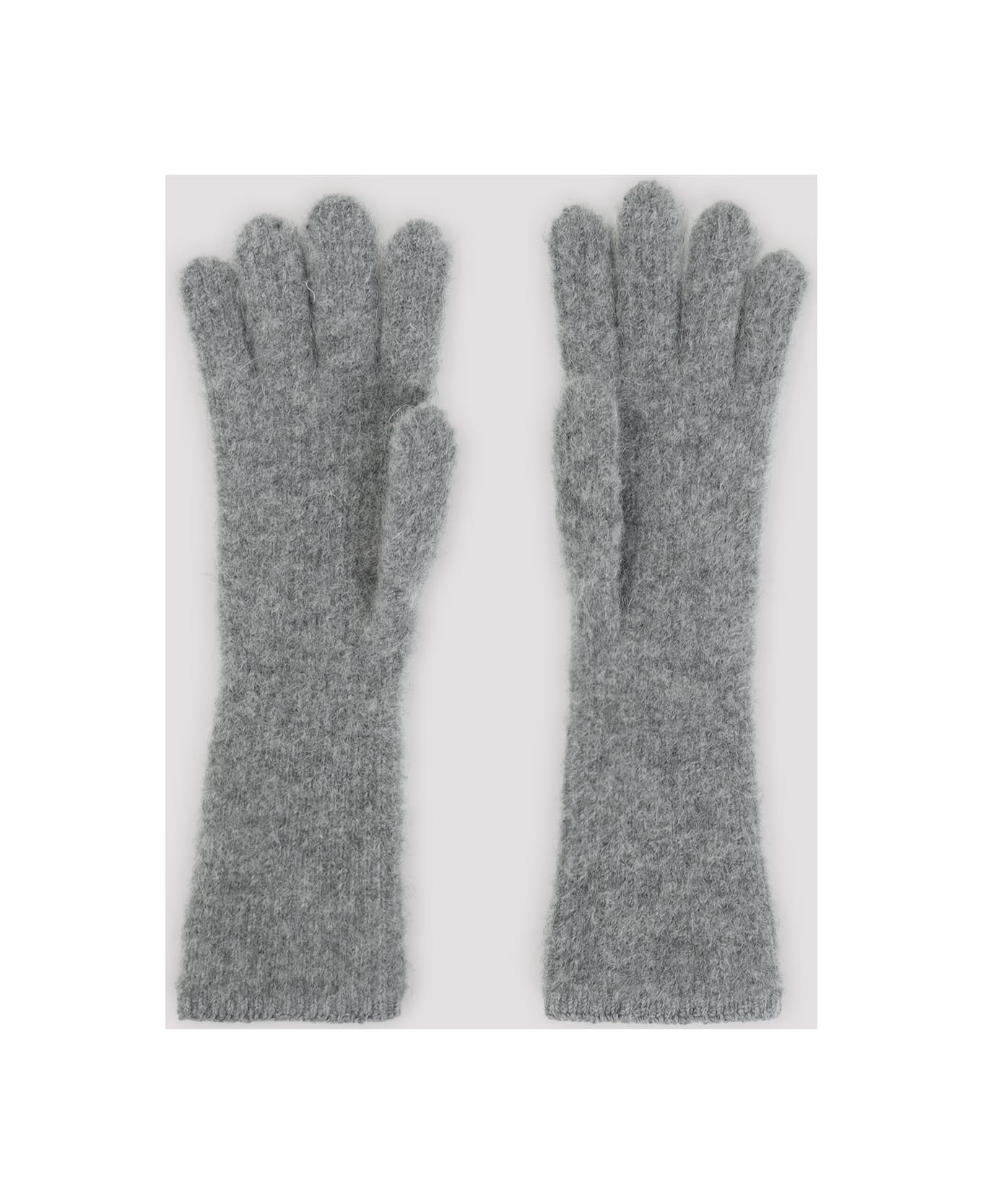 Jacquemus Les Grosgrain Gloves - Dark Grey