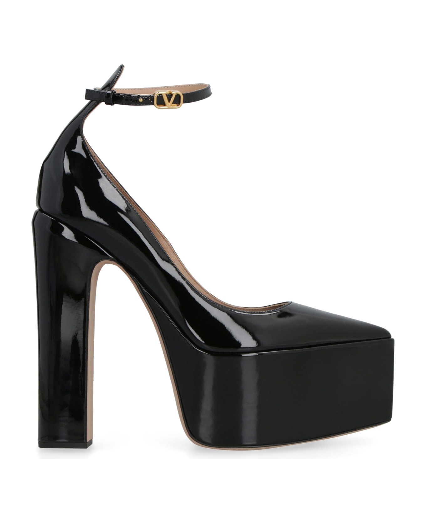 Valentino Garavani Patent Leather Pointy-toe Pumps - black