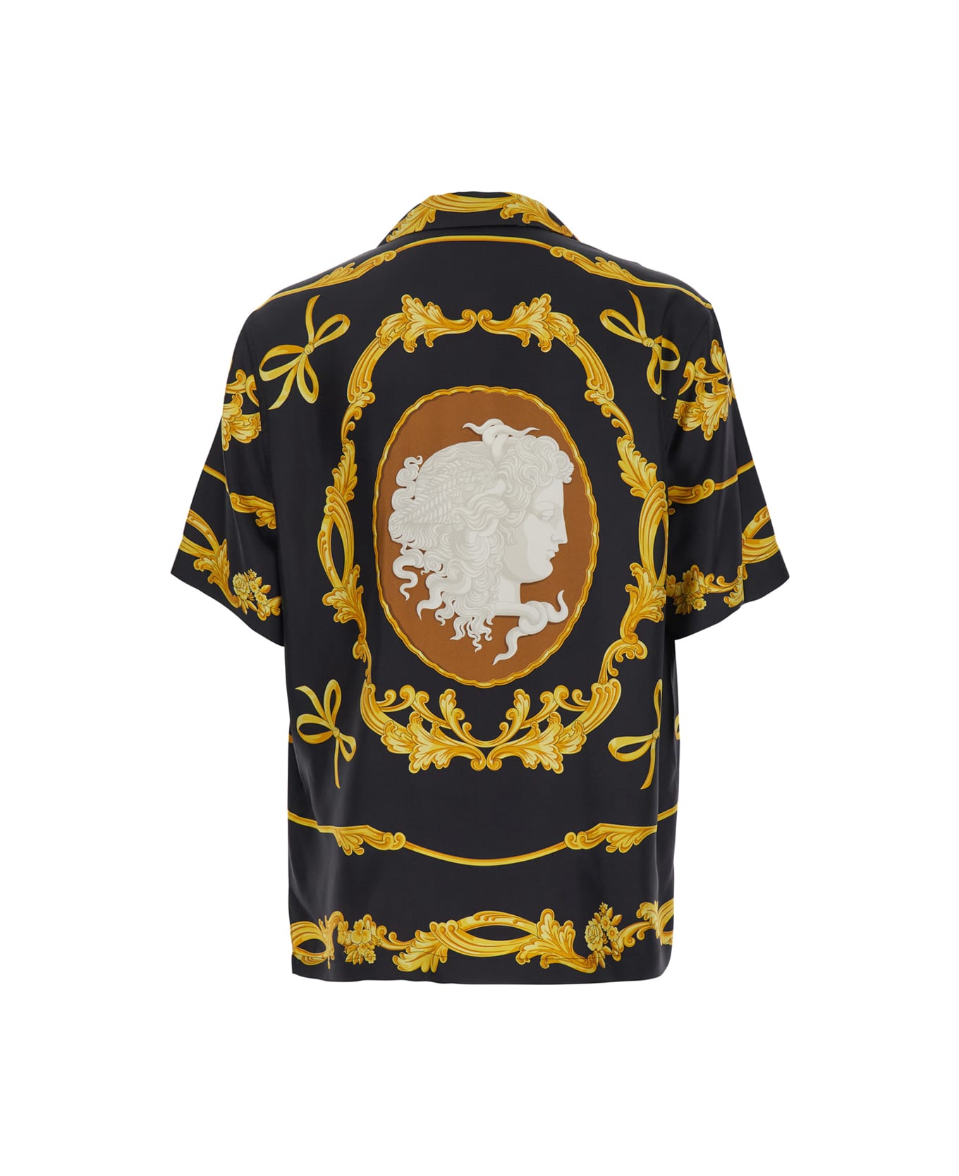 Versace Black Silk Shirt - Black シャツ