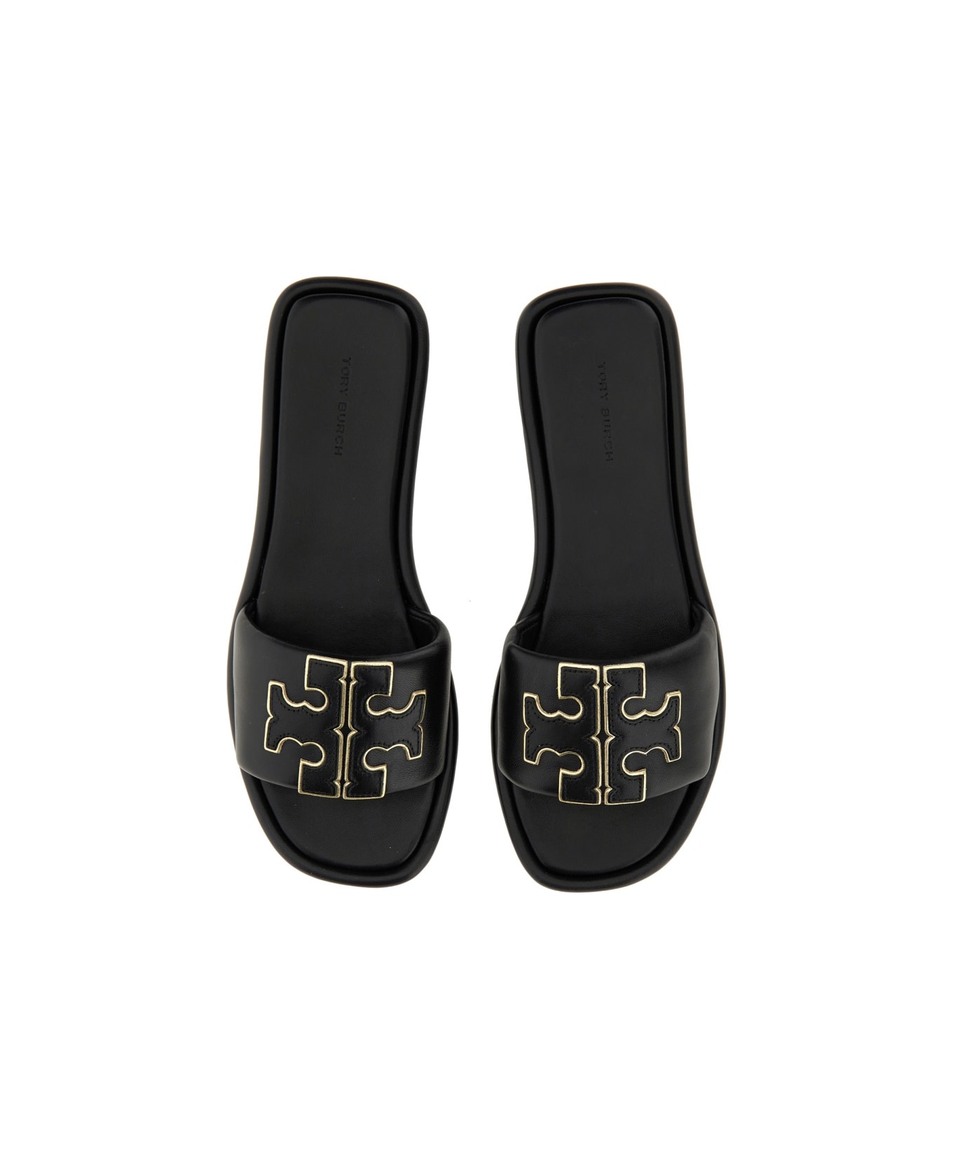 Tory Burch Sandalo Slider Sportivo A Doppia T - BLACK