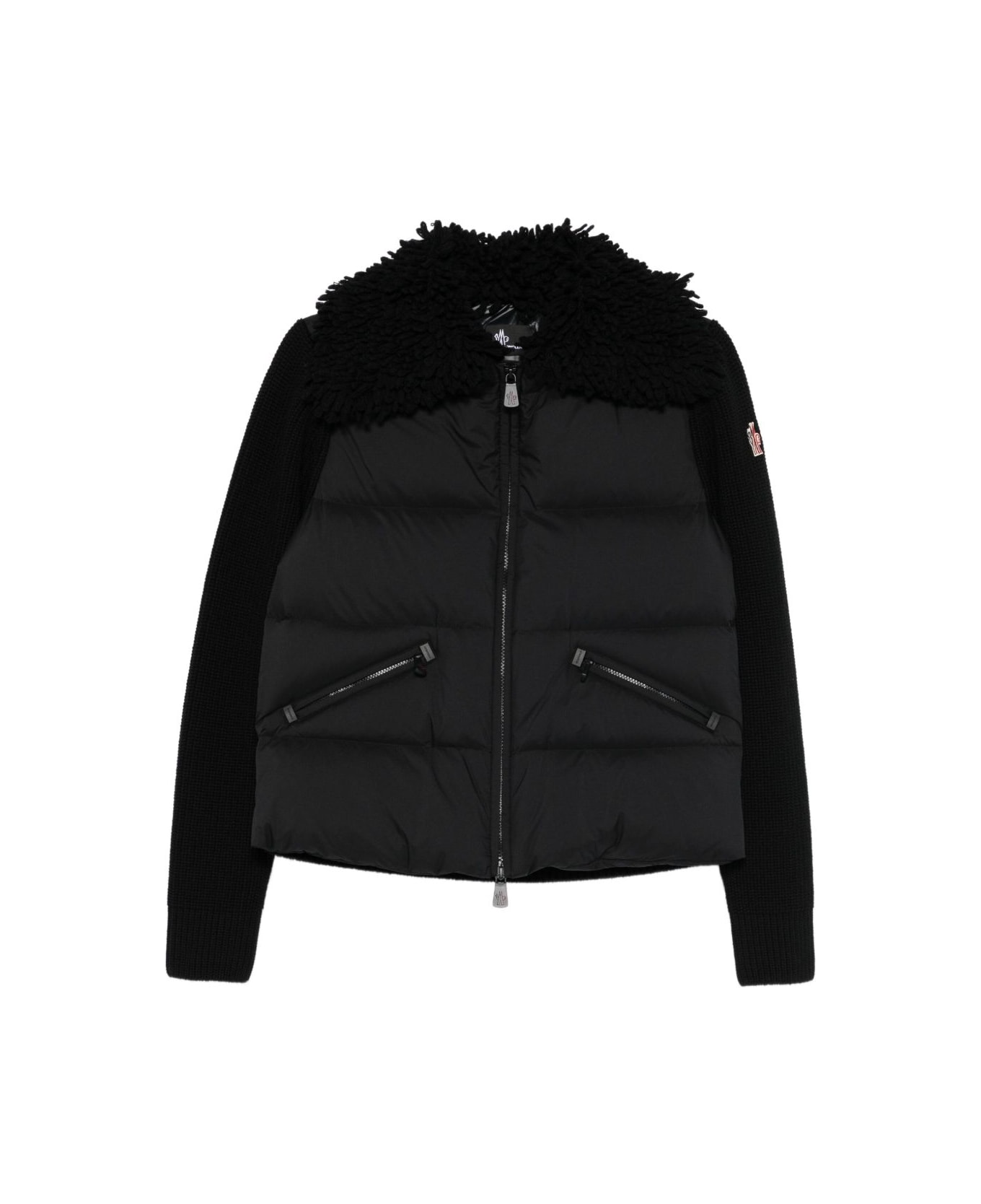 Moncler Grenoble Zip-up Down Jacket - Black