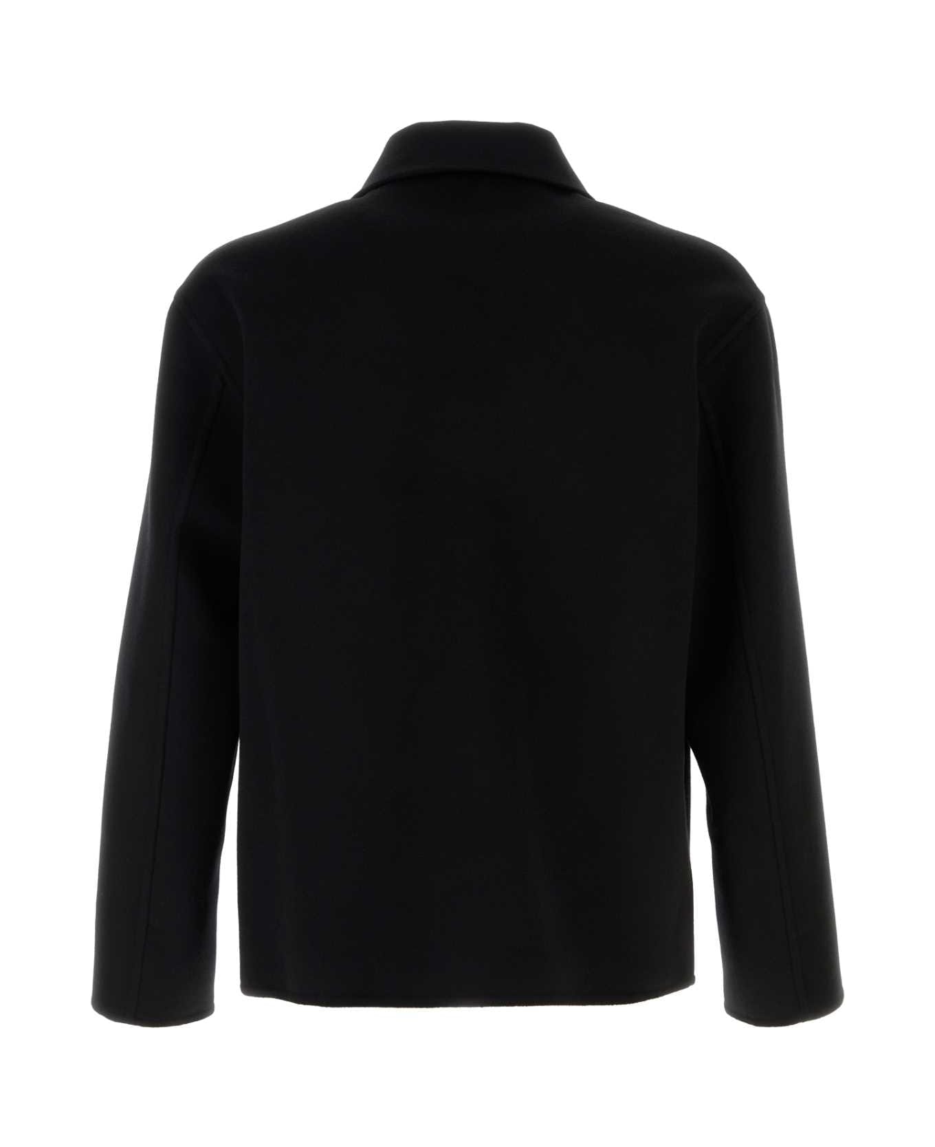 Loewe Black Wool Blend Jacket - BLACK