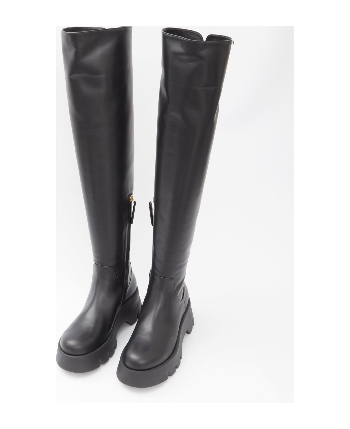 Gianvito Rossi Montey Cuissard Boots - BLACK