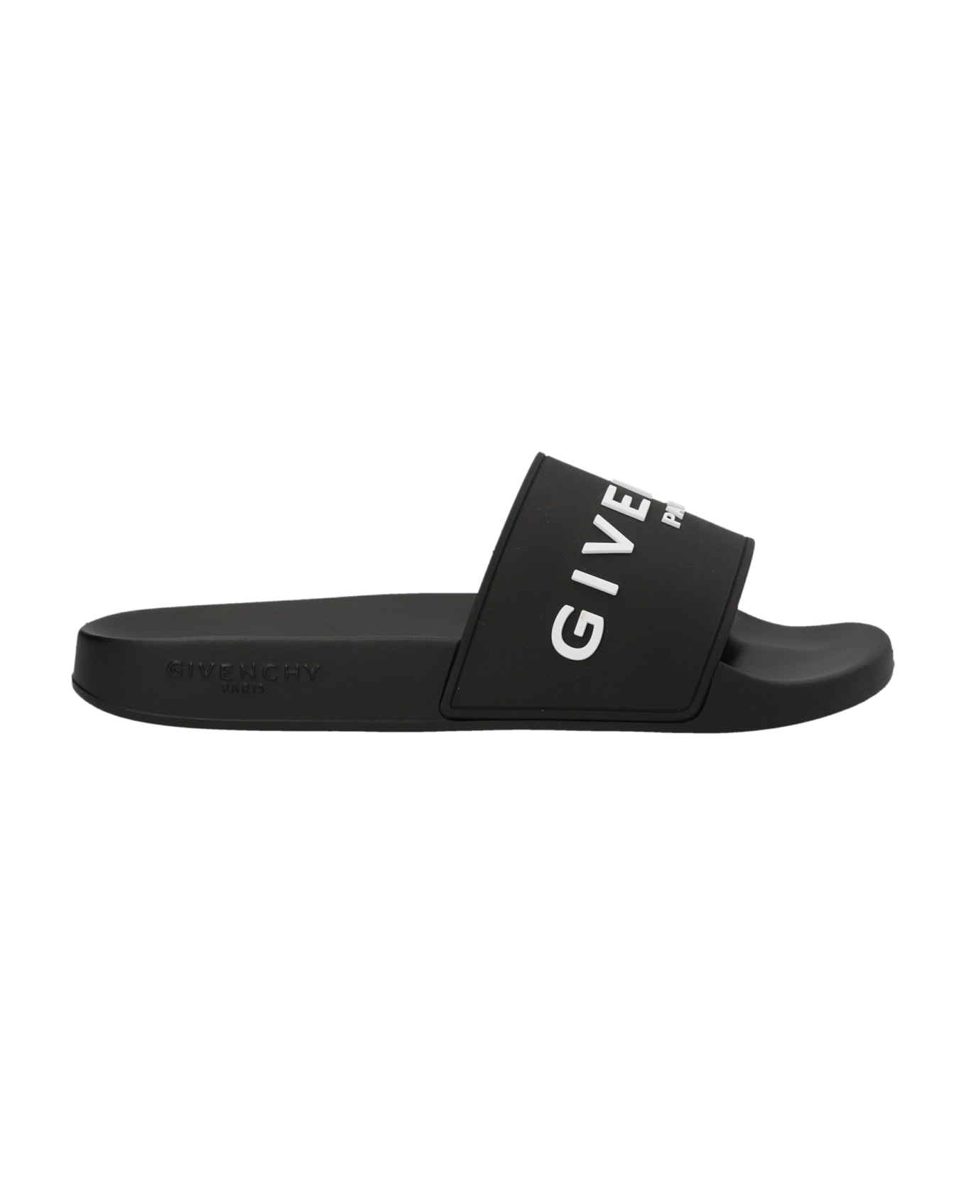 Givenchy Logo Slides - White/Black