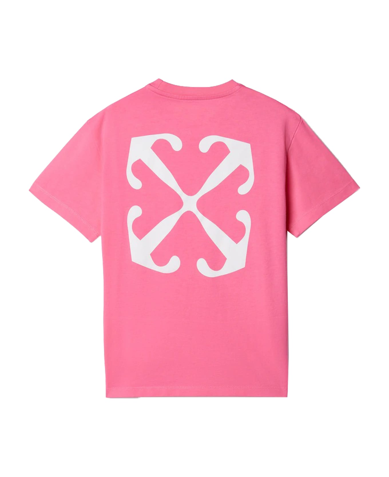 Off-White T-shirt With Off Logo - Rose Tシャツ＆ポロシャツ