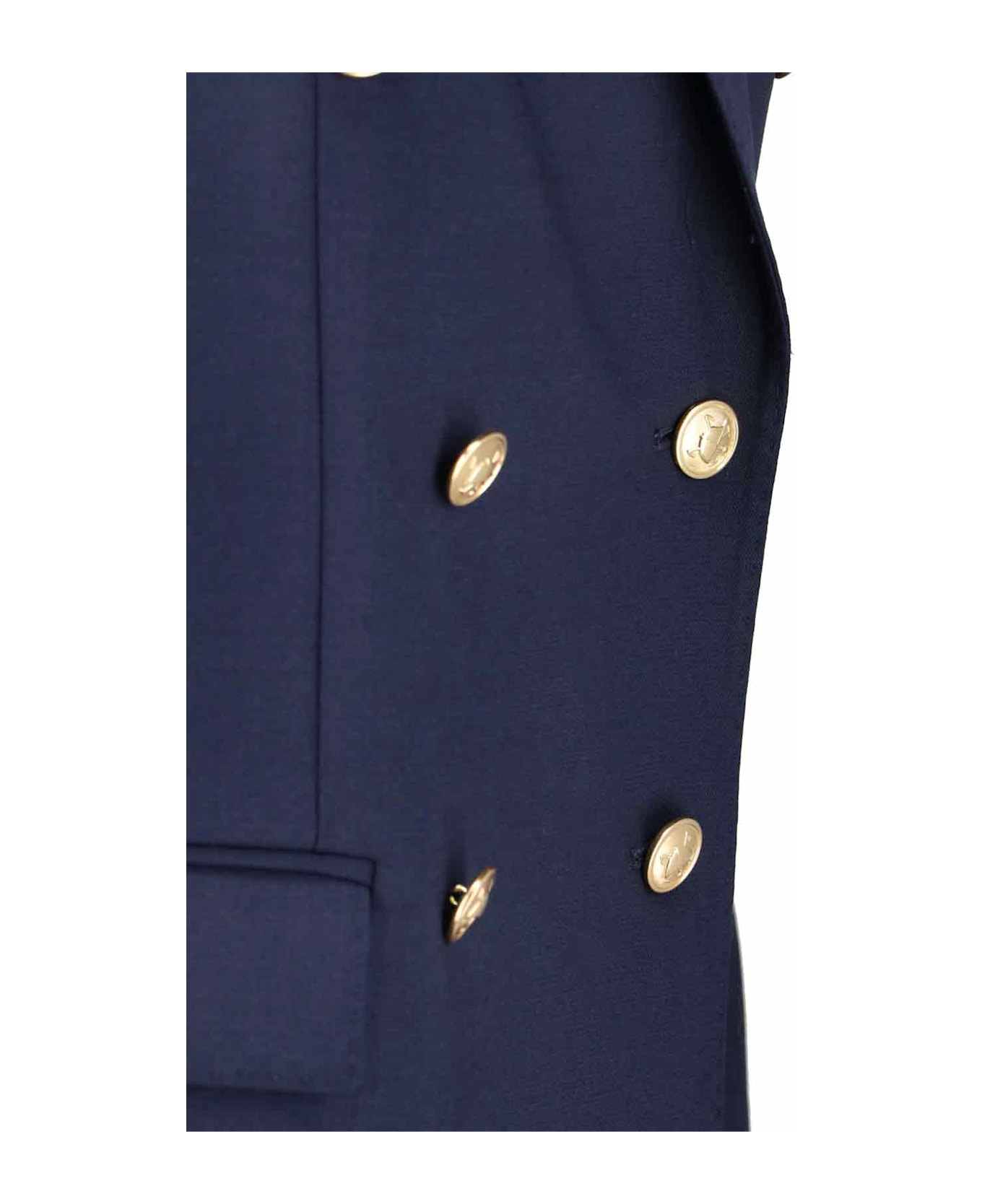 Polo Ralph Lauren Double-breasted Wool Blazer - Blue