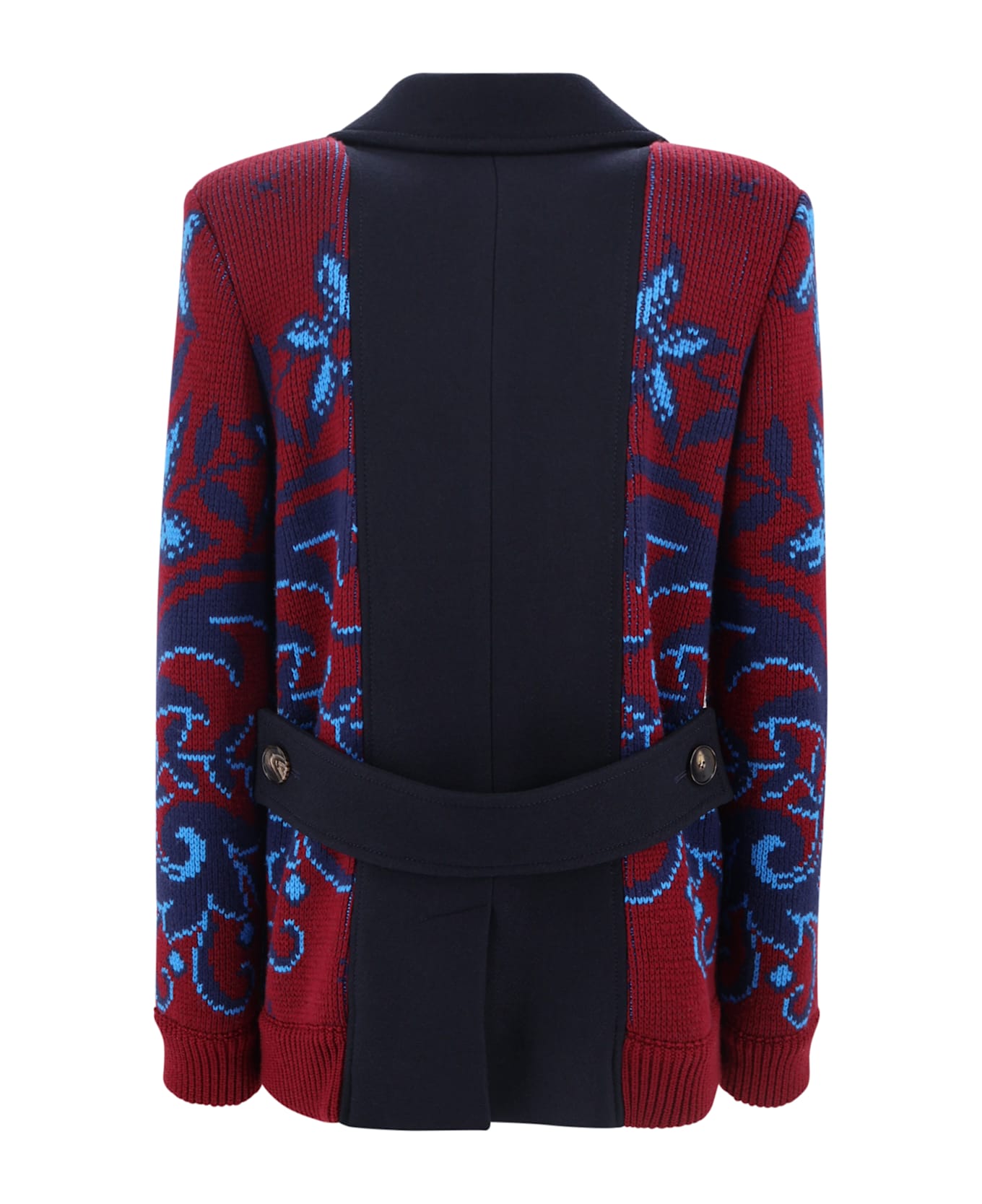 Etro Short Coat Paisley Print