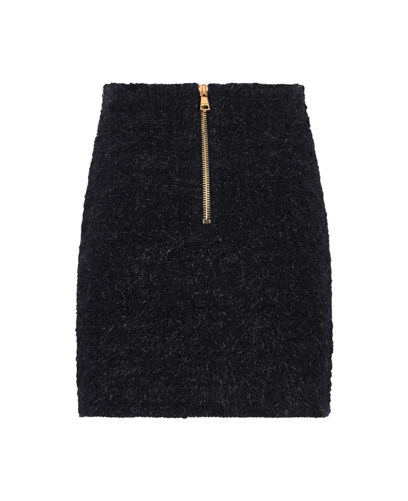 Balmain Tweed Mini Skirt - Black   スカート