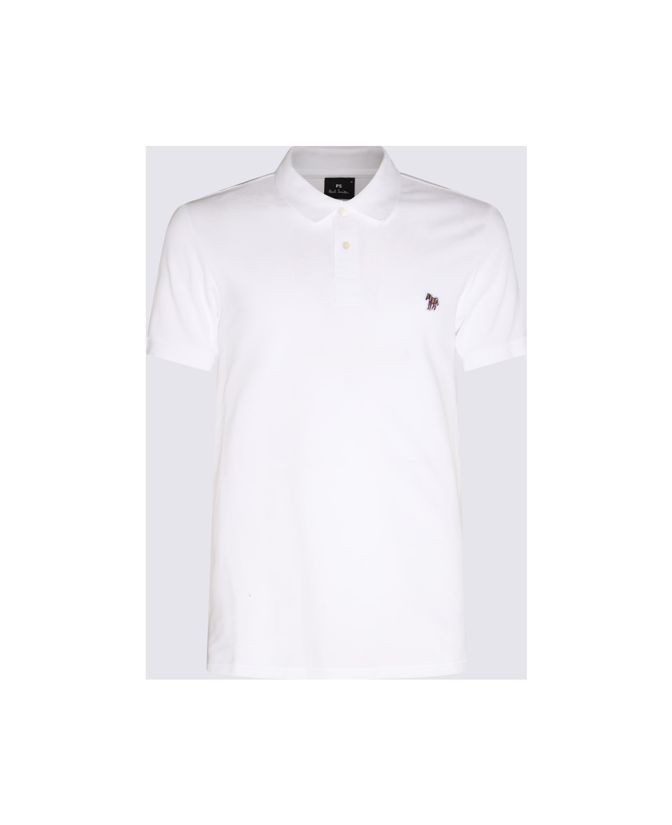 Paul Smith White Cotton Polo Shirt
