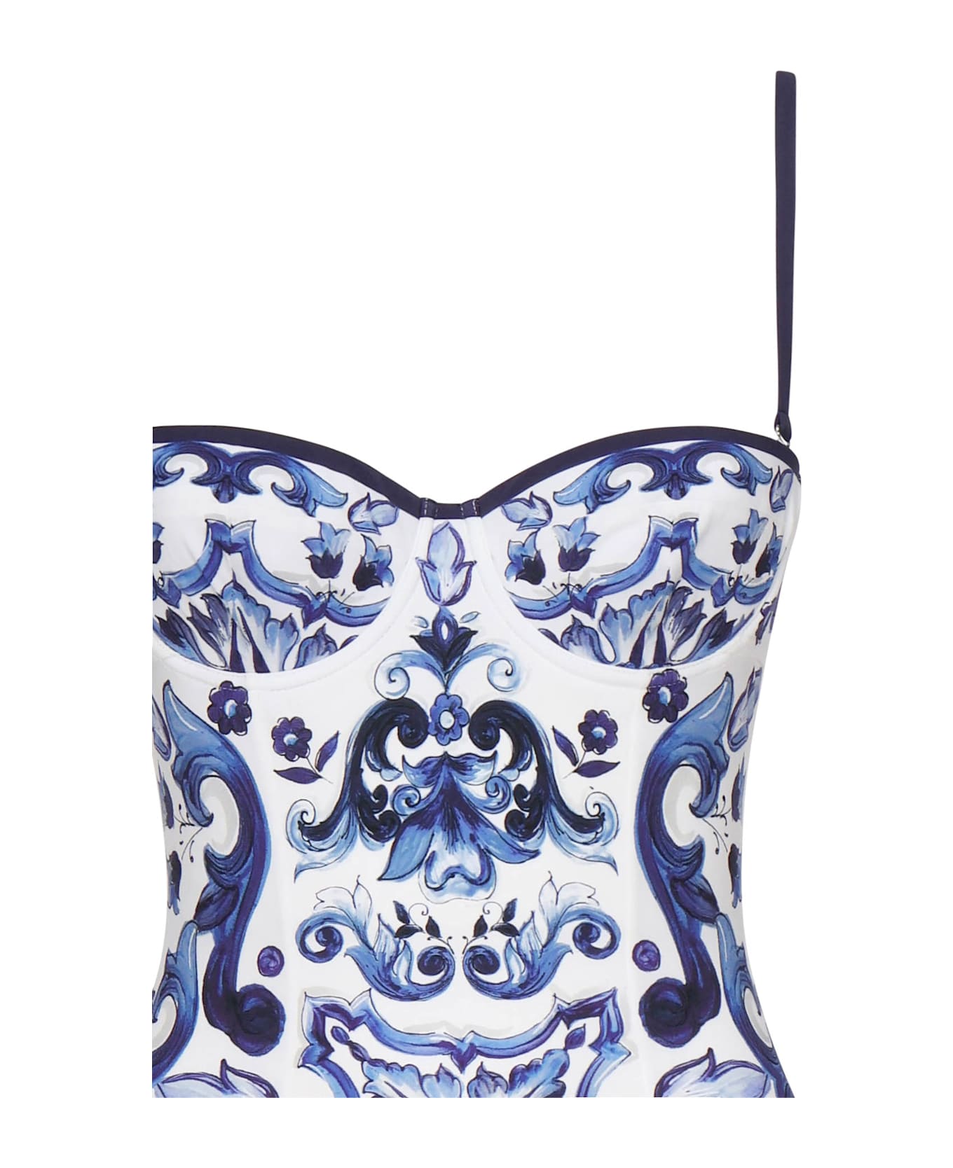 Dolce 
Gabbana Majolica Print One-piece - Blue