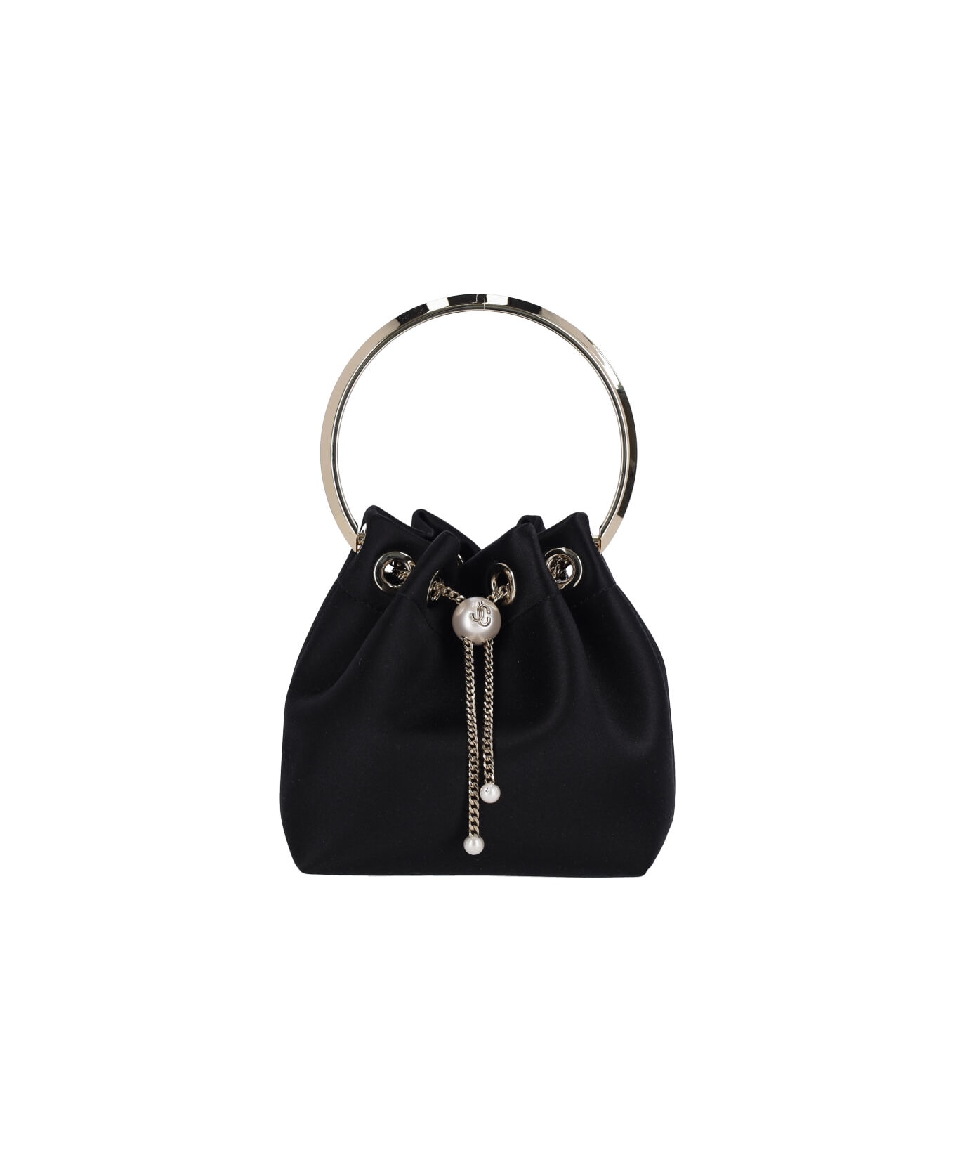 Jimmy Choo 
bon Bon
 Mini Bucket Bag - Black/light Gold