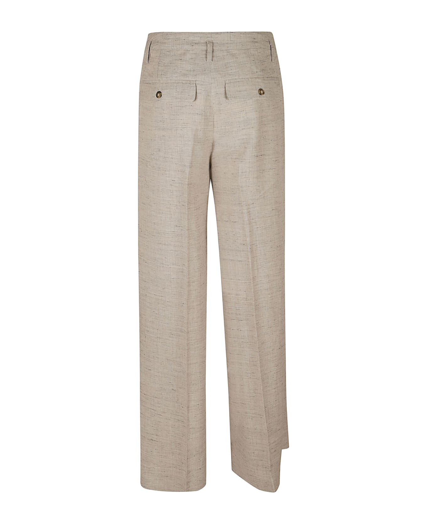 Herskind Pleat Detail Straight Leg Trousers - Sand ボトムス