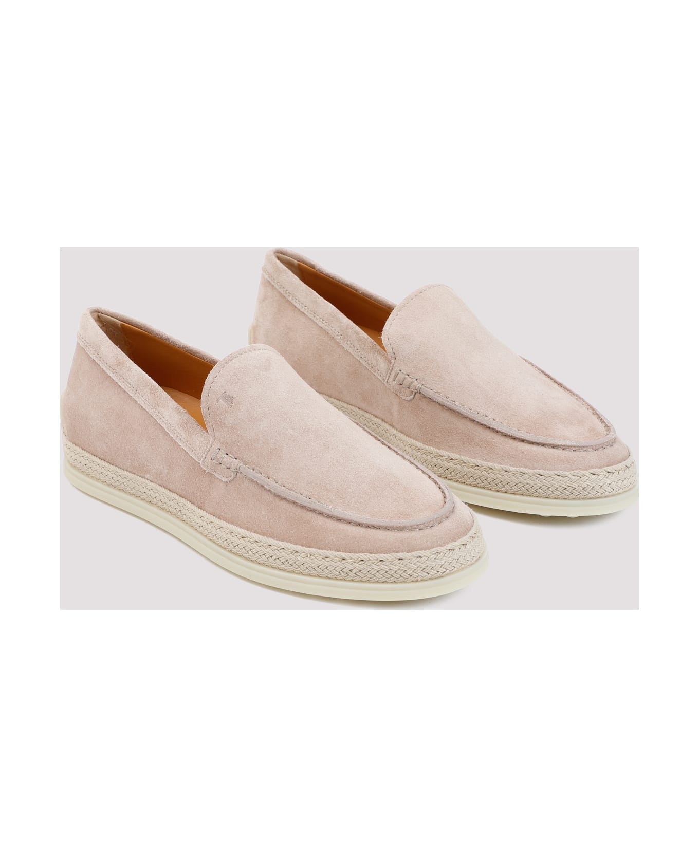 Tod's Suede Leather Loafers - Rosa Lingeri
