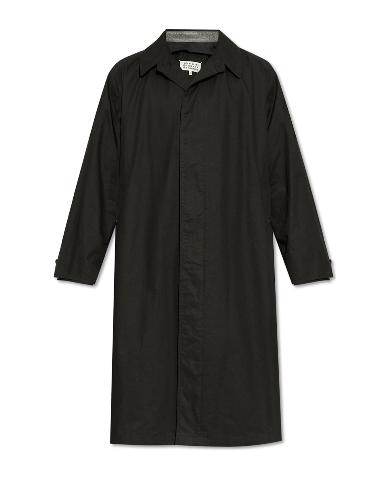 Maison Margiela Black Cotton Trench Coat - Black