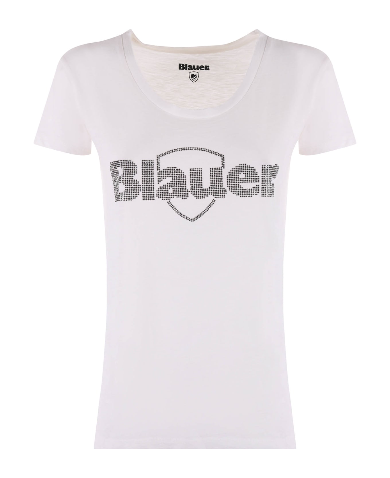 Blauer T-shirt Blauer In Cotone Bianco - Bianco