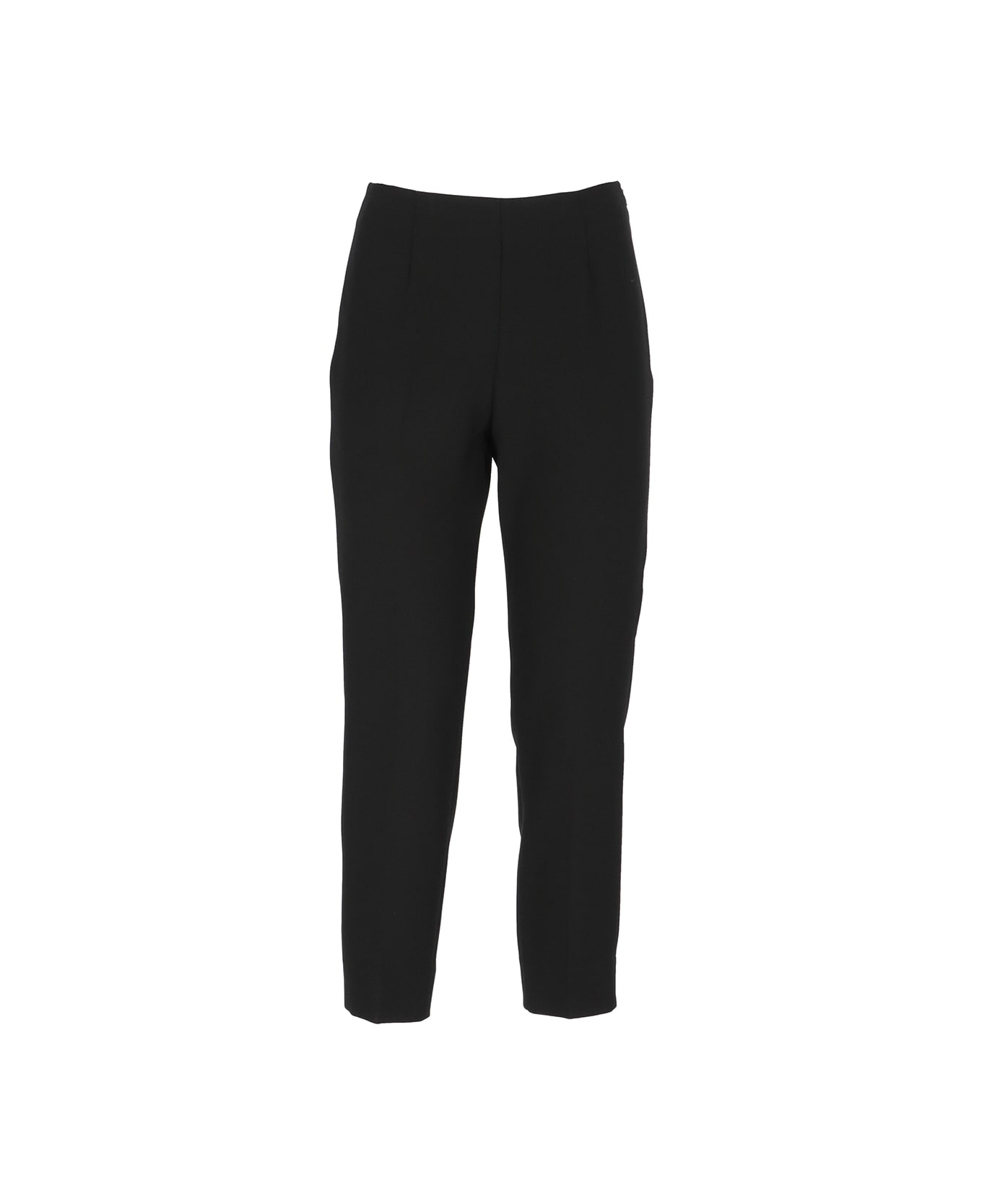 Peserico White Skinny High Waist Chino Cropped Trouser Pants