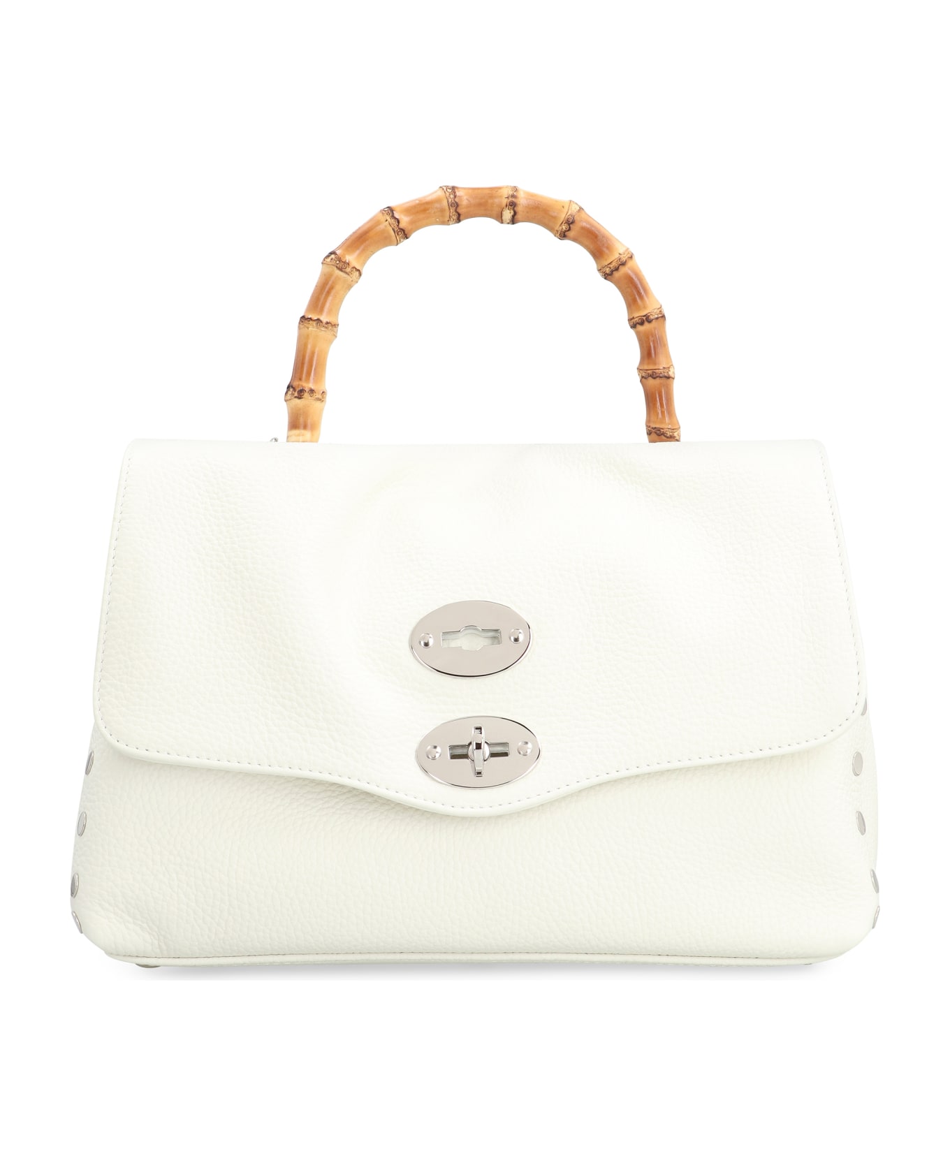 Zanellato Postina S Pebbled Leather Handbag - White