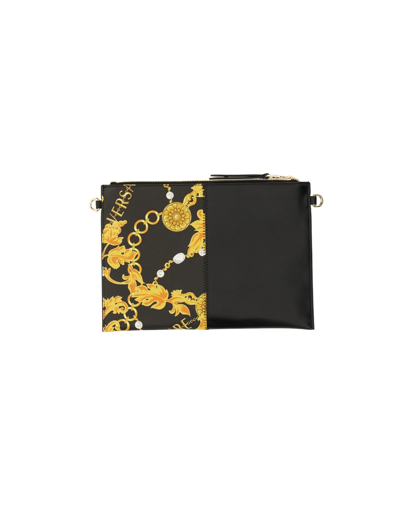 Versace Jeans Couture Chain Couture Clutch Bag - Black