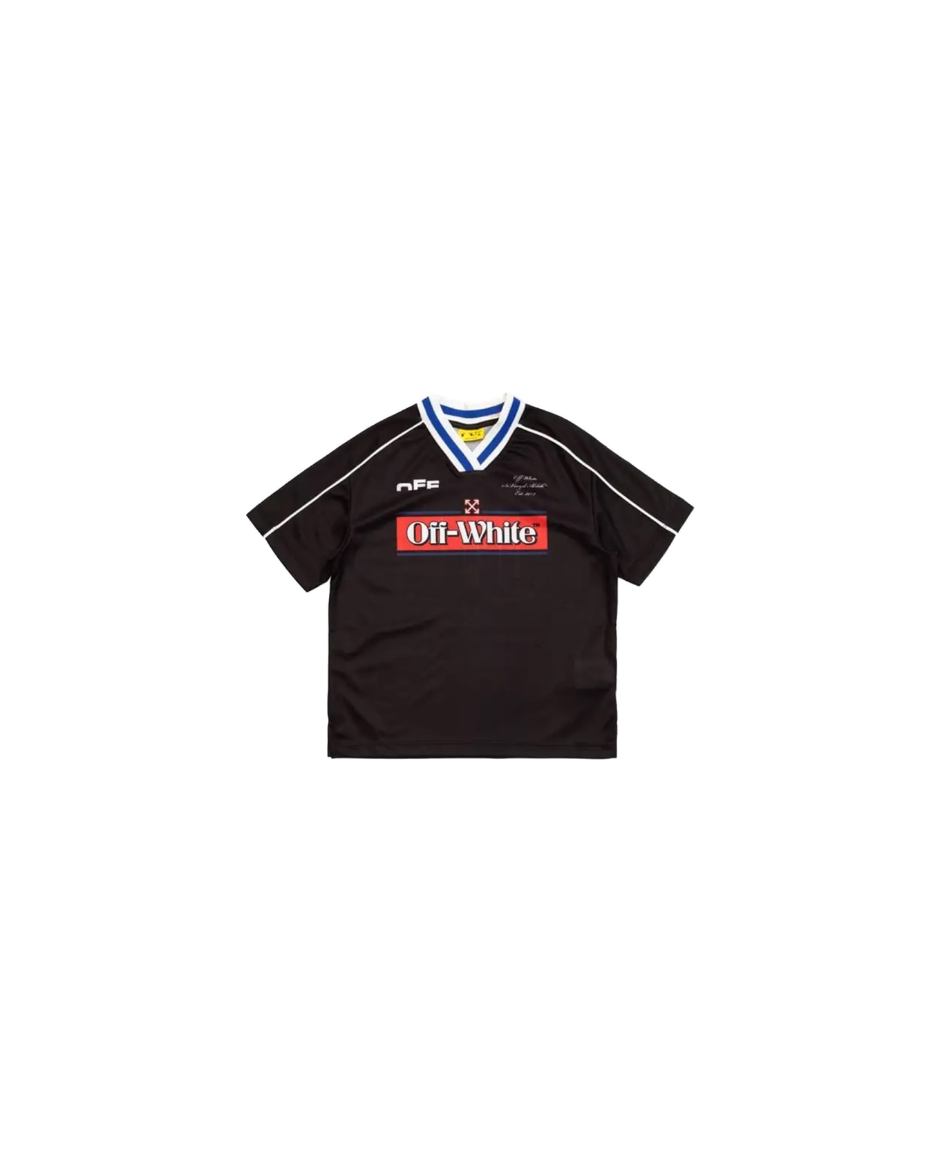 Off-White "soccer Track" T-shirt - BLACK