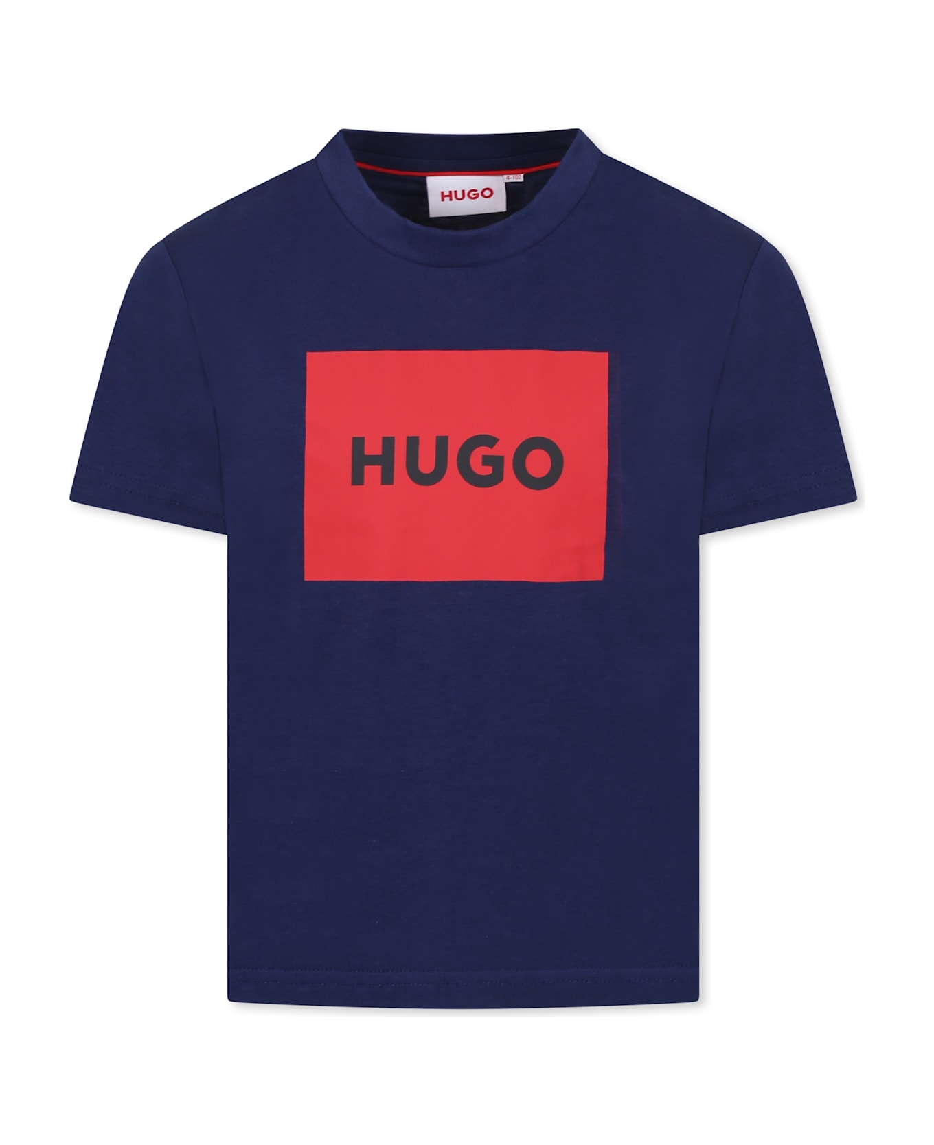 Hugo Boss Blue T-shirt For Boy With Logo - Blue