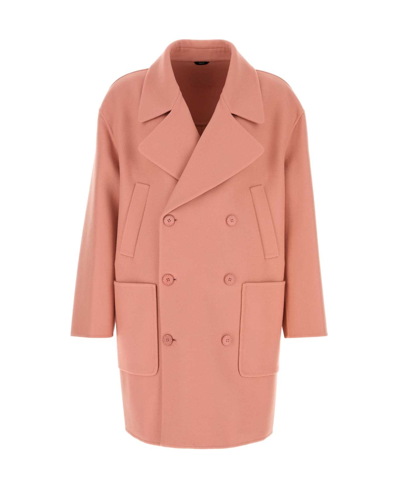 Fendi Pink Wool Coat - CIPRIA