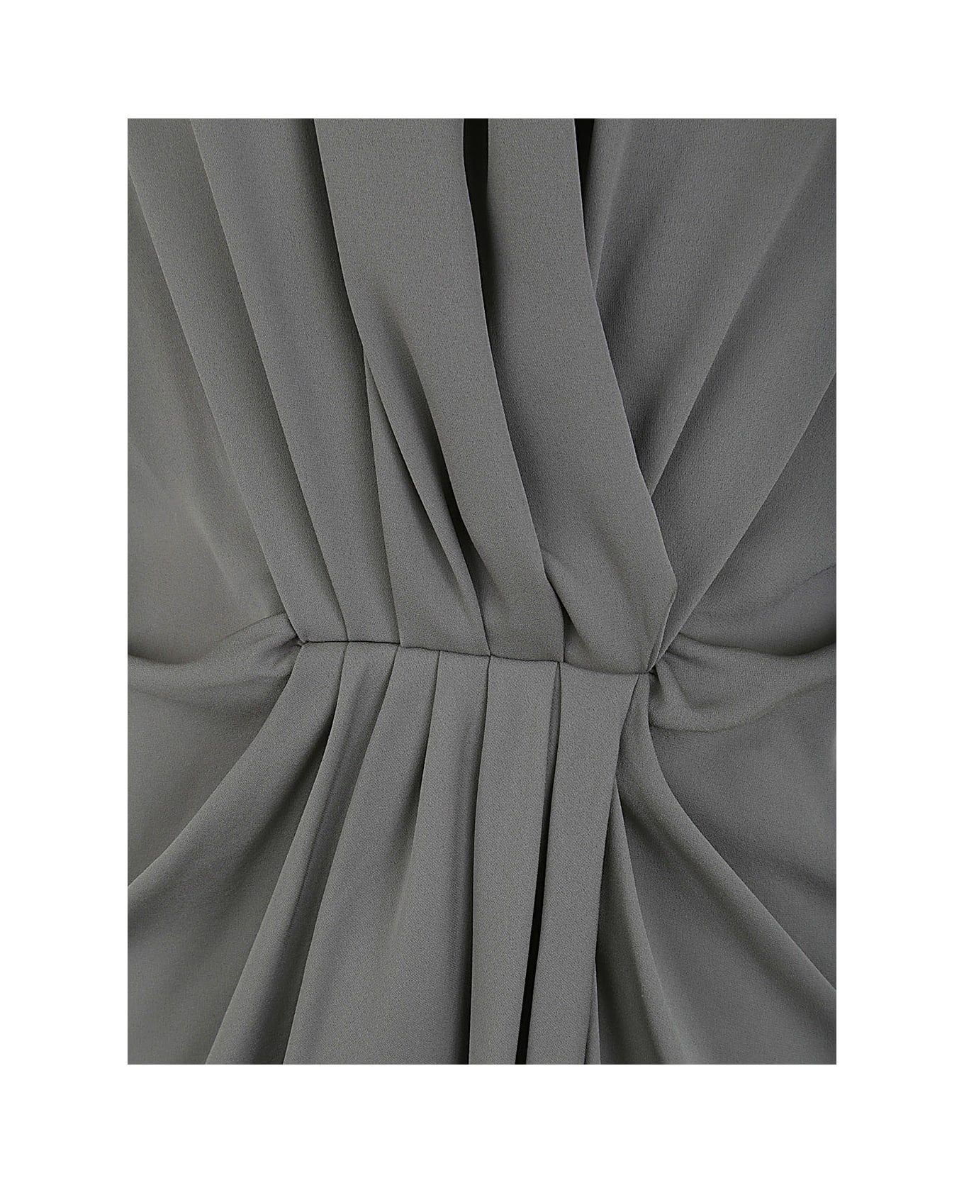 Giorgio Armani V Neck Long Dress - Grey ワンピース＆ドレス