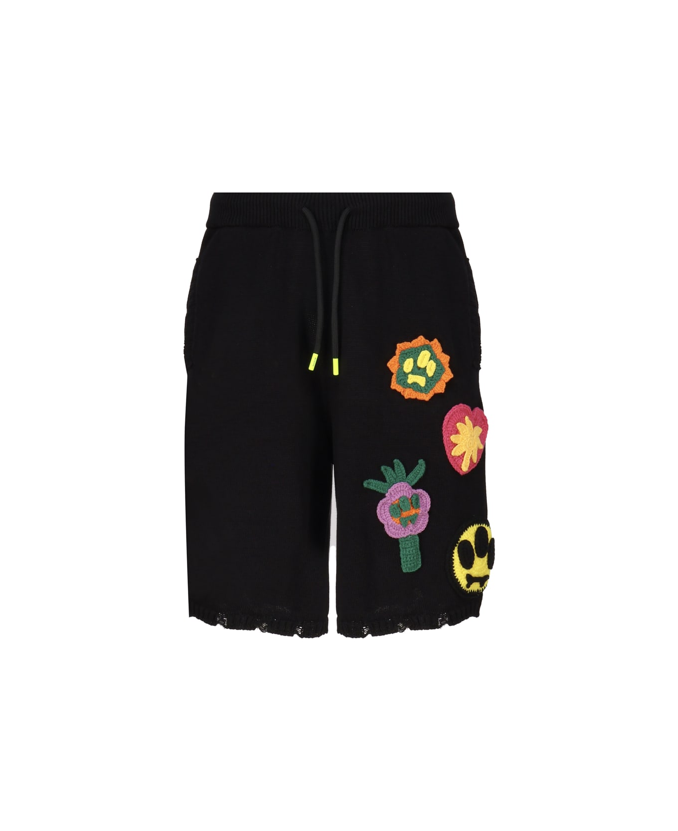 Barrow Bermuda Shorts With Patches - Nero
