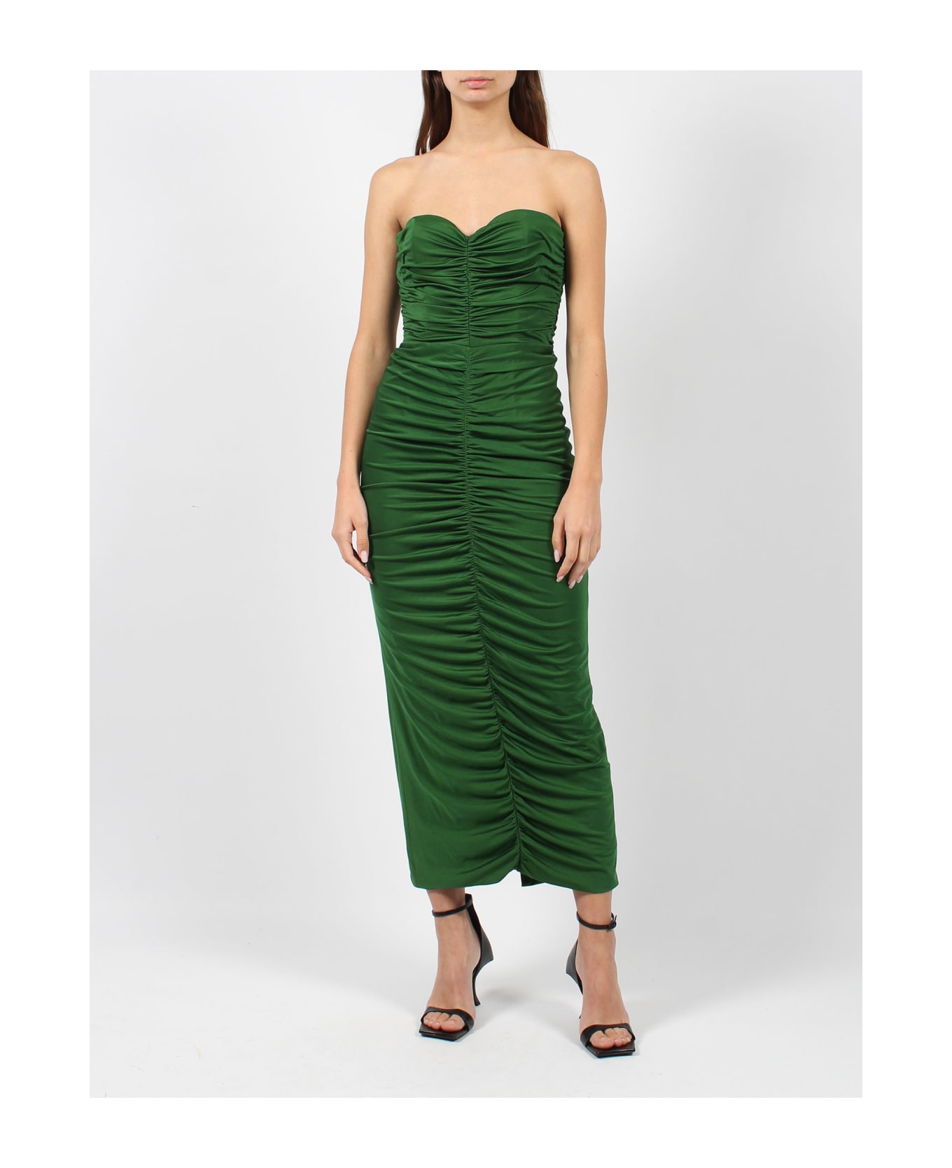 Costarellos Aveline Silk-blend Jersey Dress - Green ワンピース＆ドレス