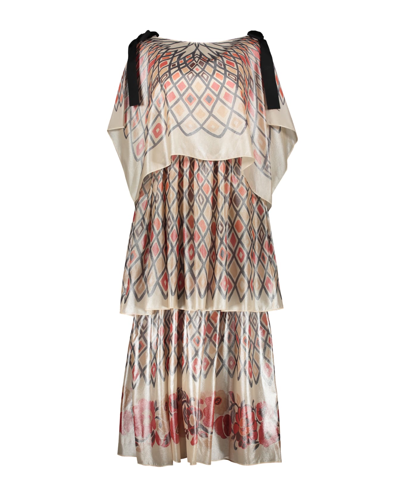 Fendi Printed Silk Dress - Multicolor