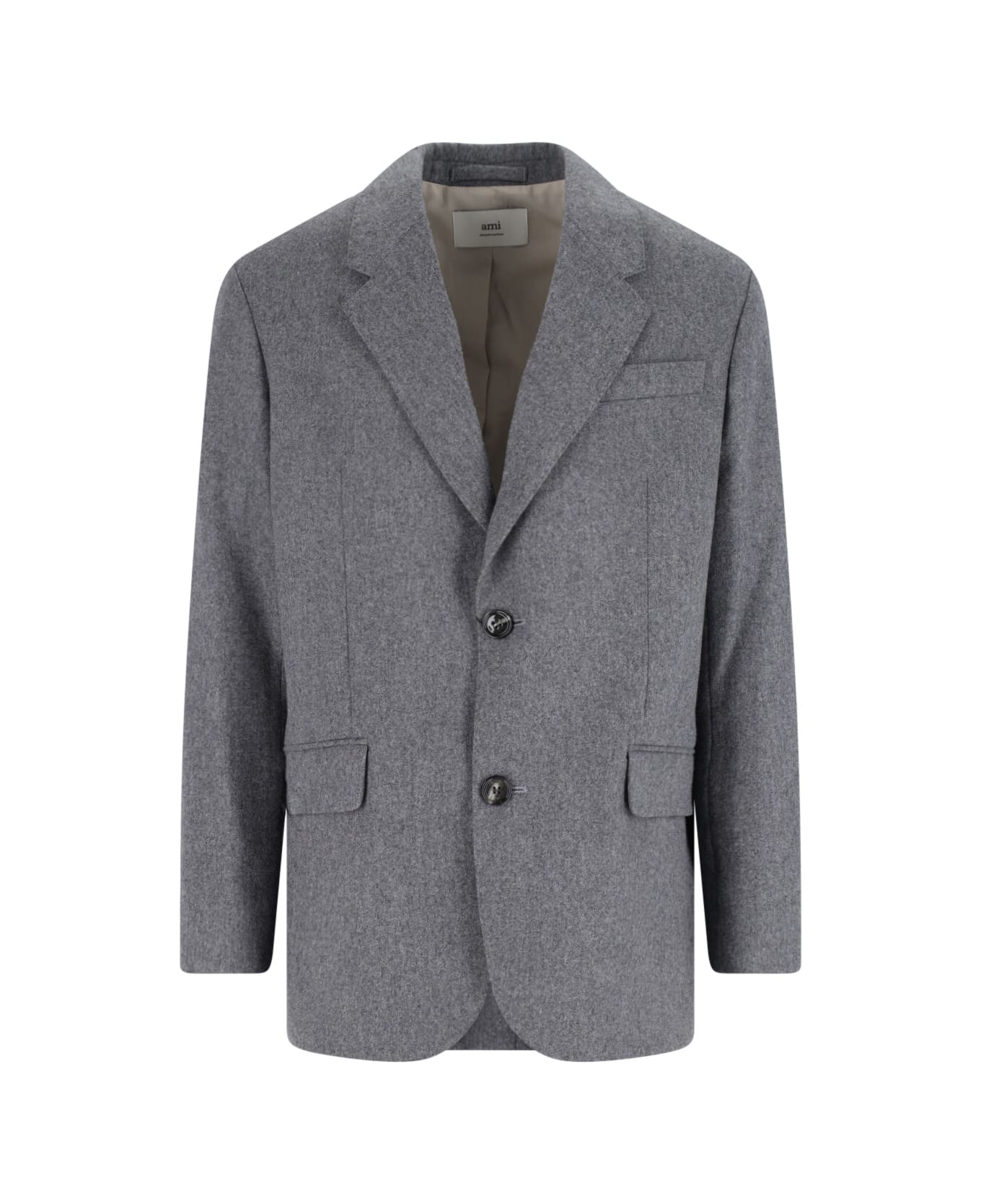Ami Alexandre Mattiussi Single-breasted Blazer - Gray