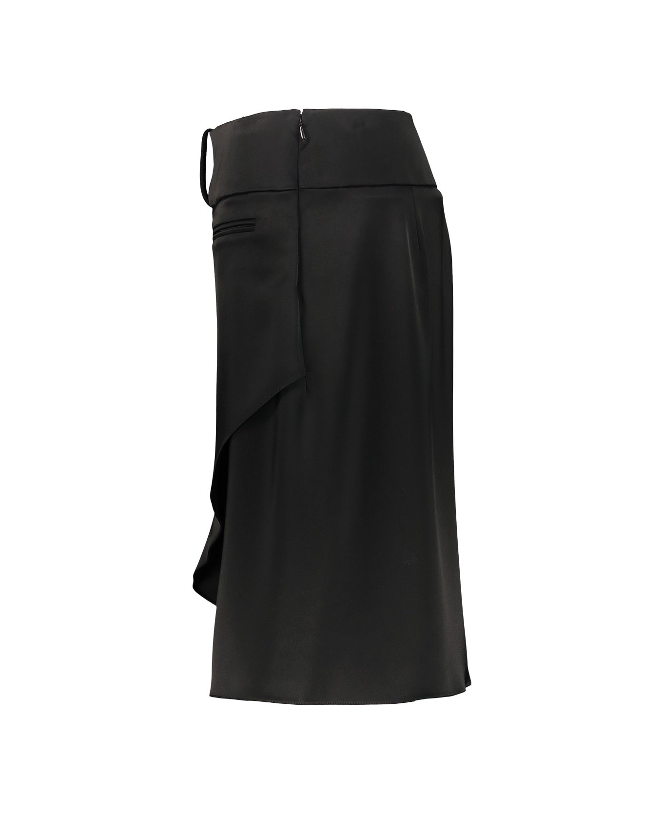Courrèges Infinity Satin Skirt - Black