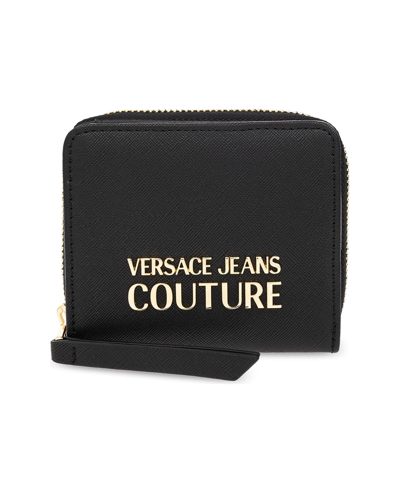 Versace Jeans Couture Logo Plaque Around-zip Wallet