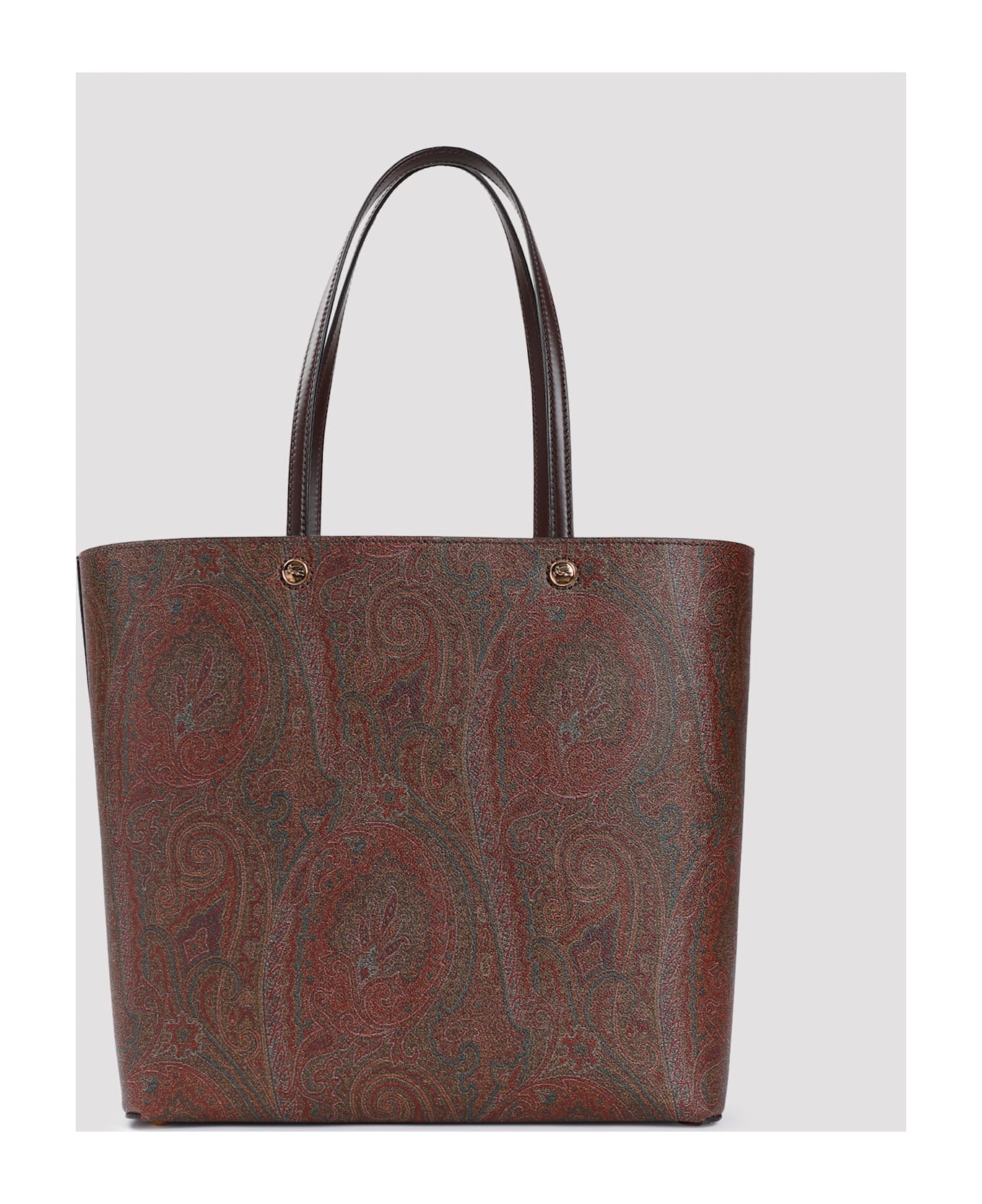 Etro Shopping Essential Shoulder Bag - Marrone