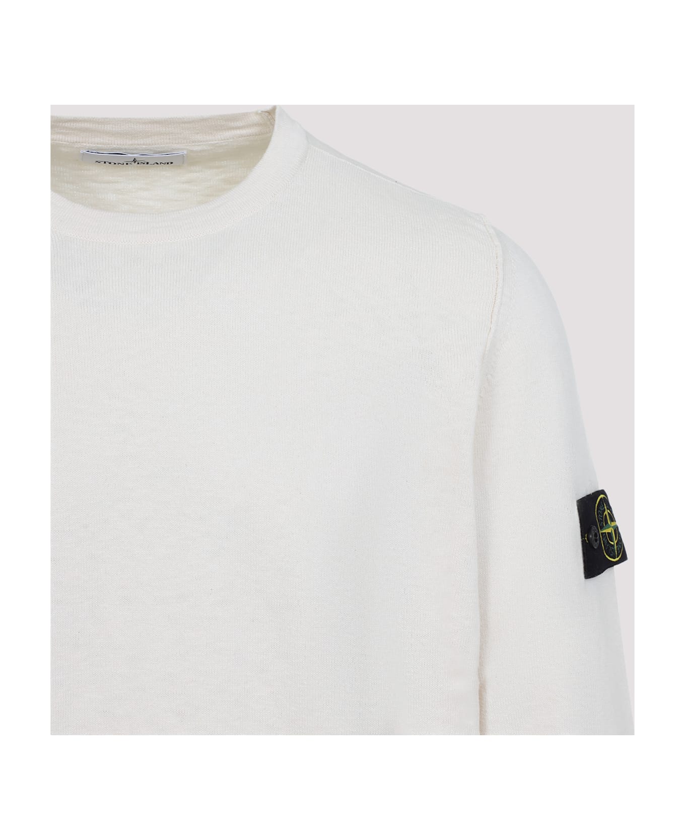 Stone Island Crew Neck Pullover - White