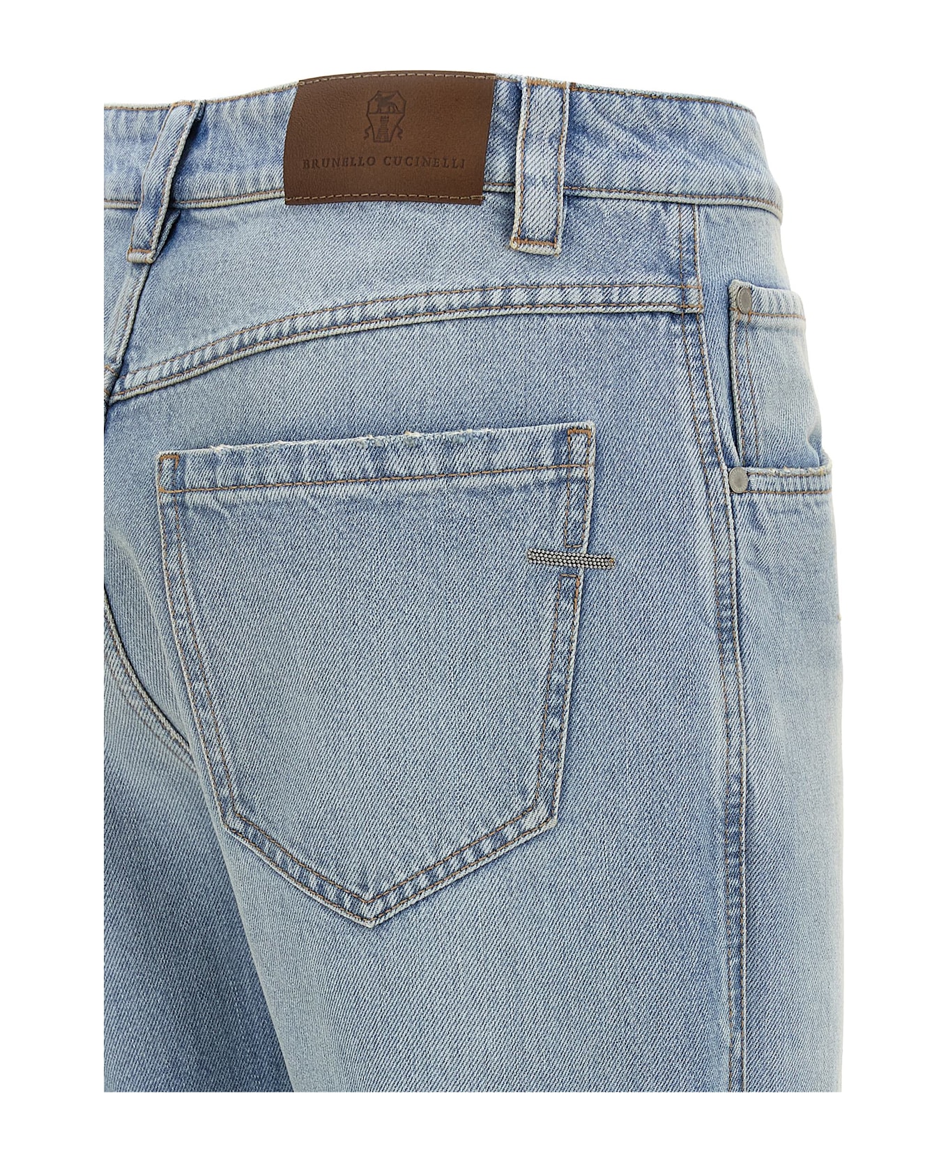 Brunello Cucinelli Straight Leg Jeans - Light Blue