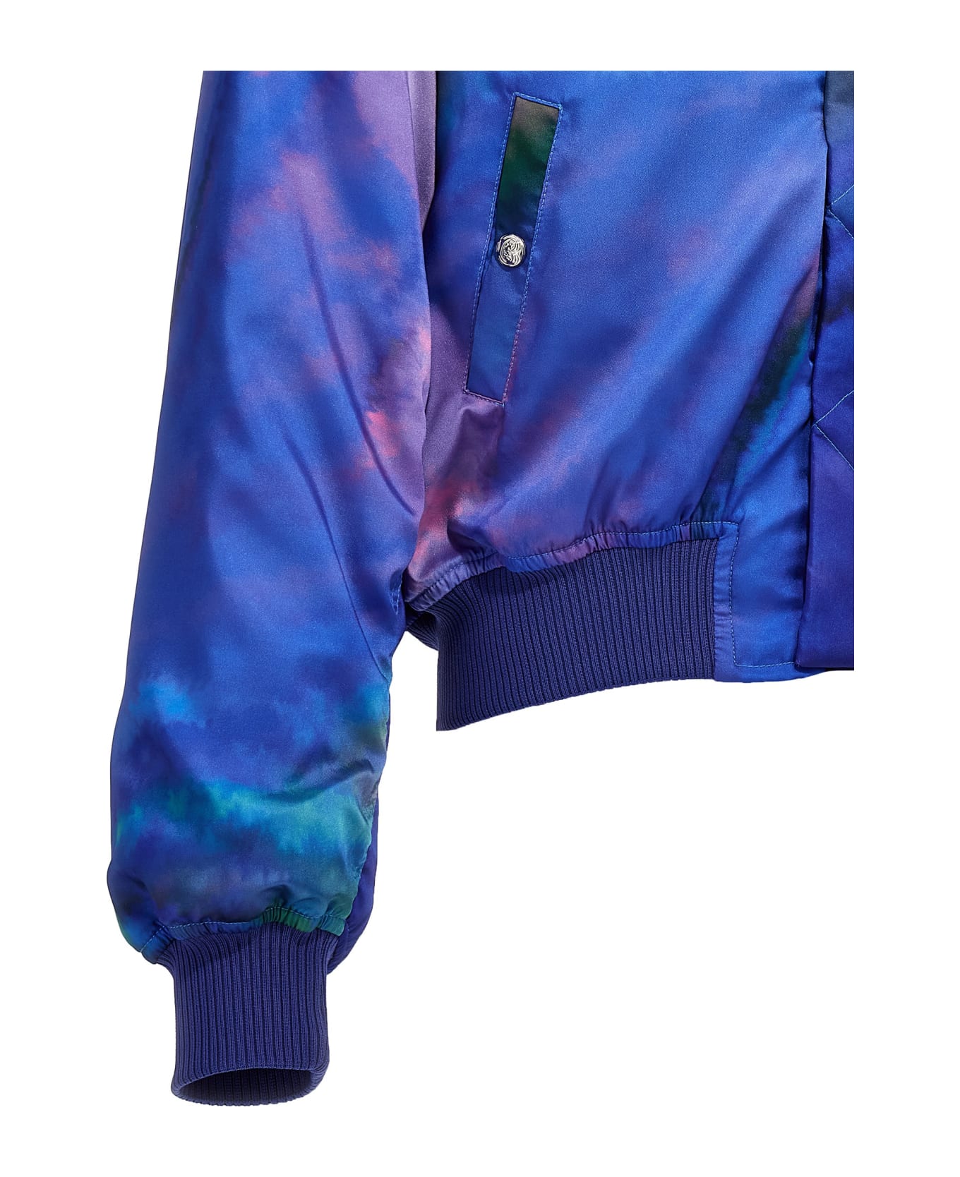 Bluemarble 'borealis Printed' Bomber Jacket - Multicolor