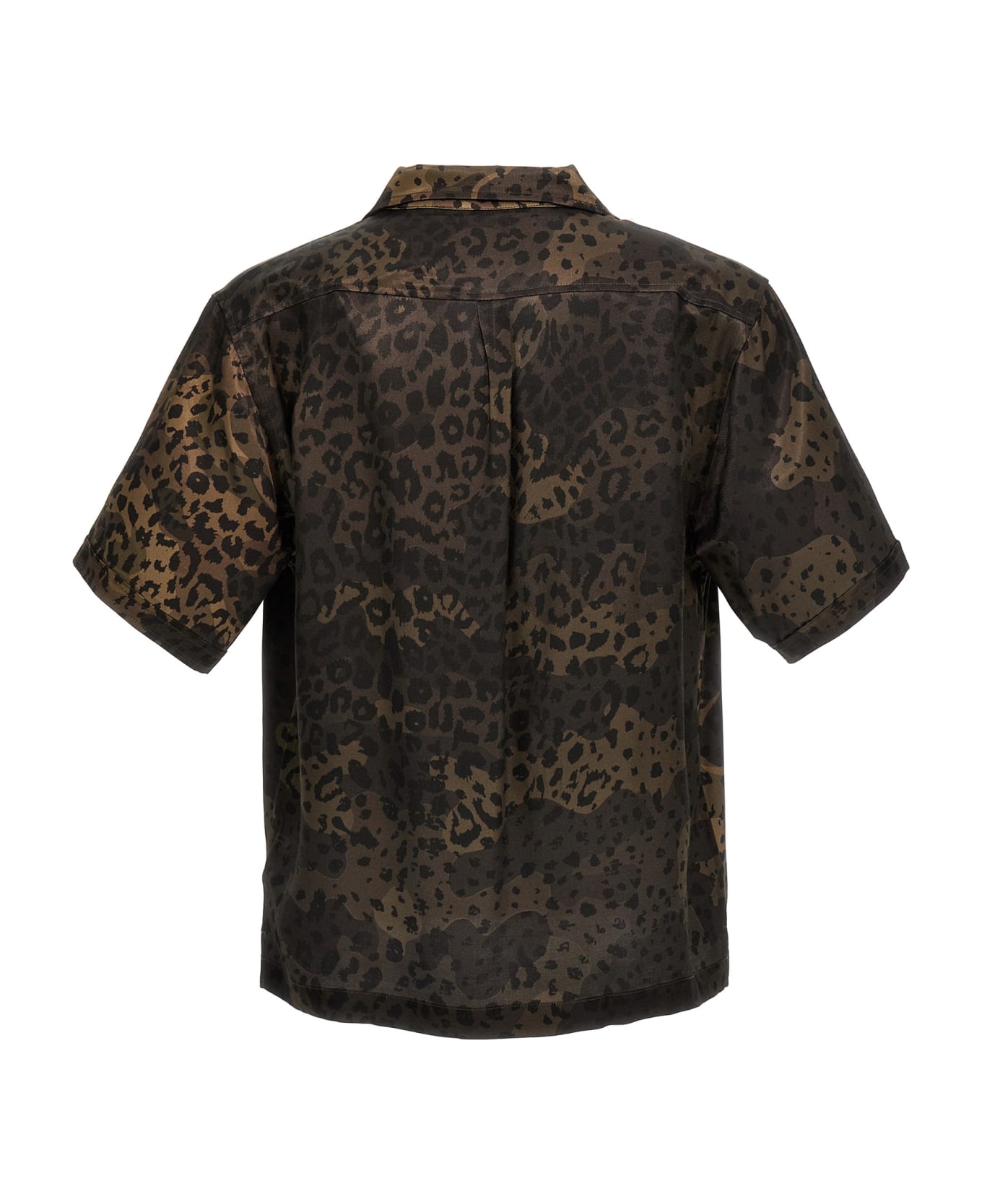 Stampd 'dual Camo Leopard Camp' Shirt - Multicolor