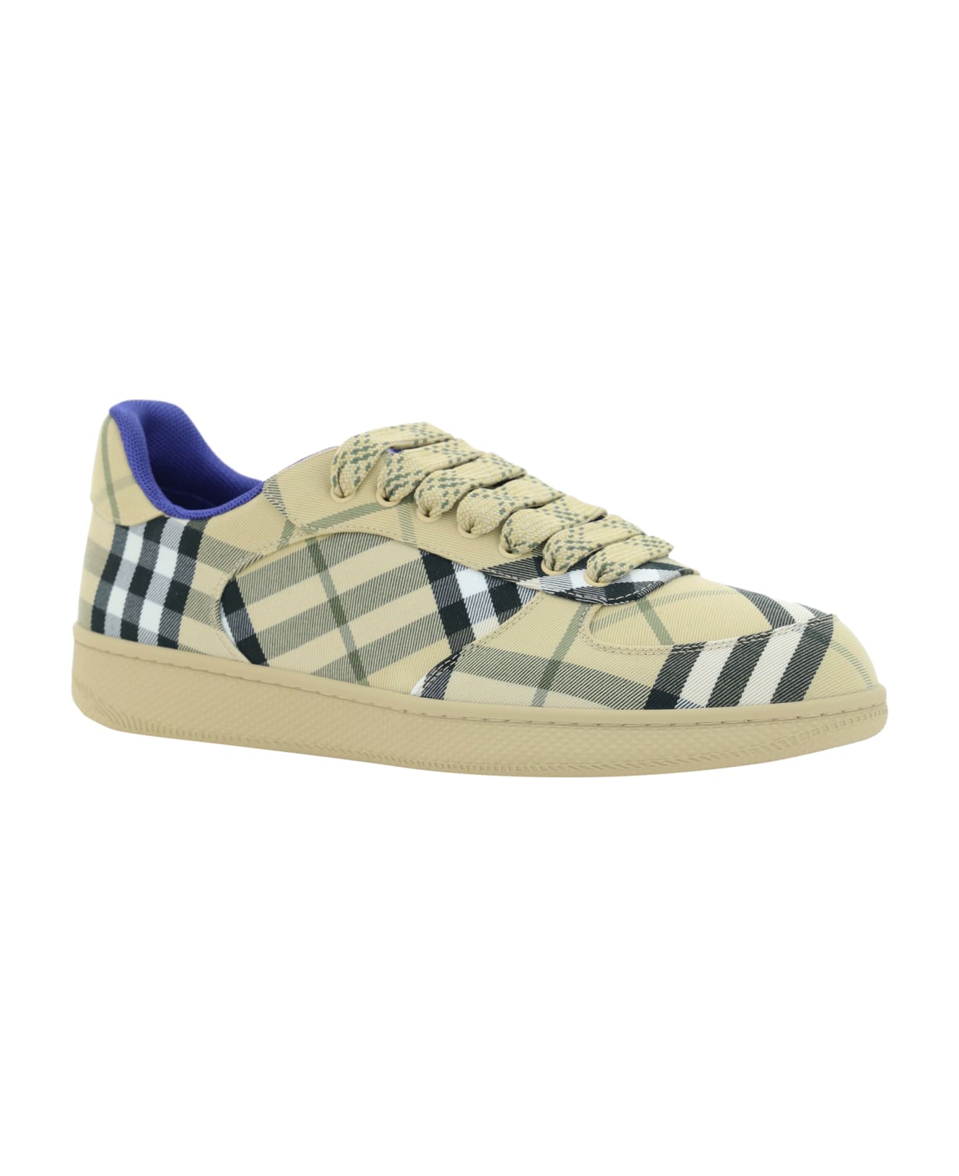 Burberry Seasonal Check Beige Sneakers - Grain Ip Check