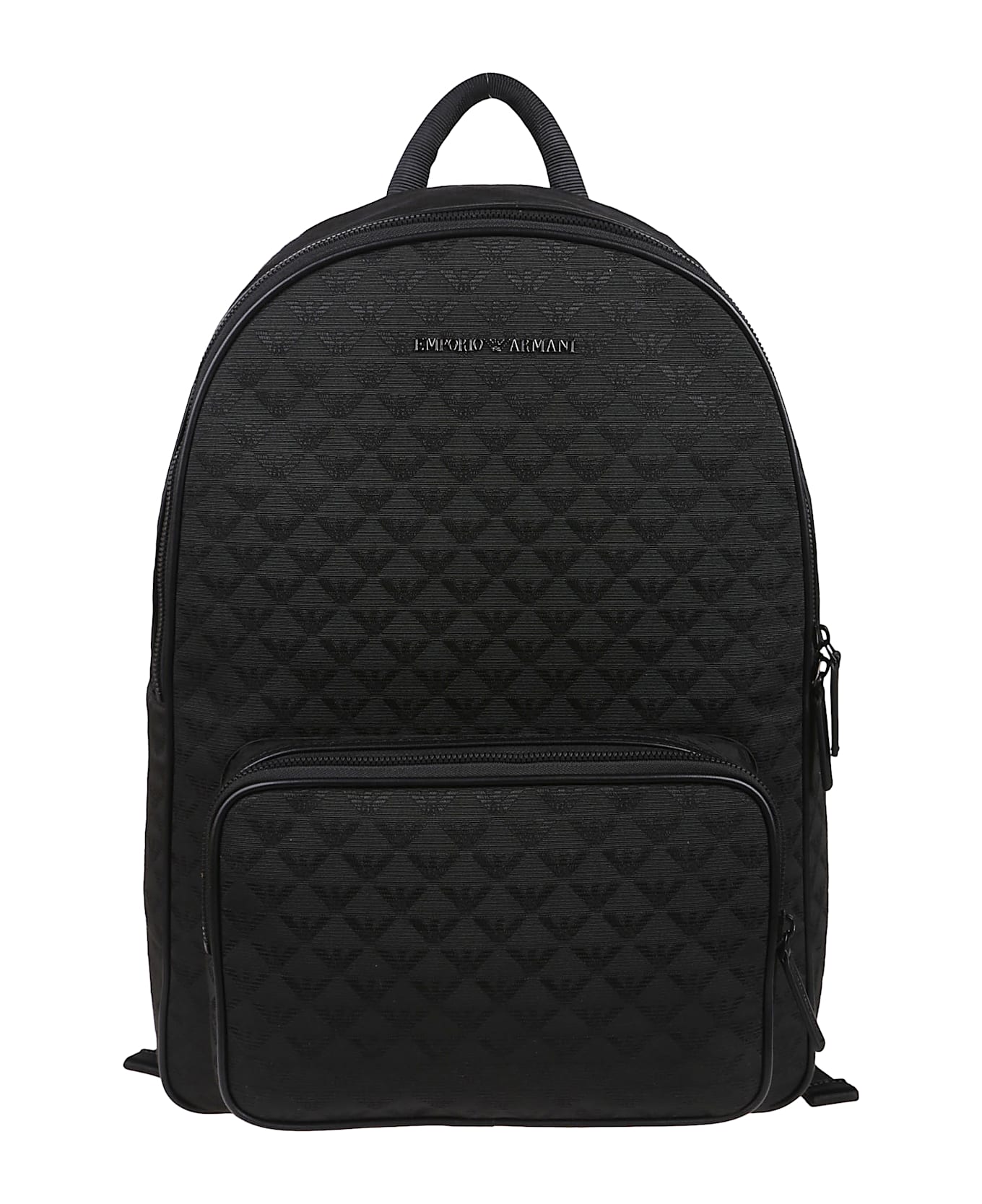 Emporio Armani Eagle All Over Backpack - Nero
