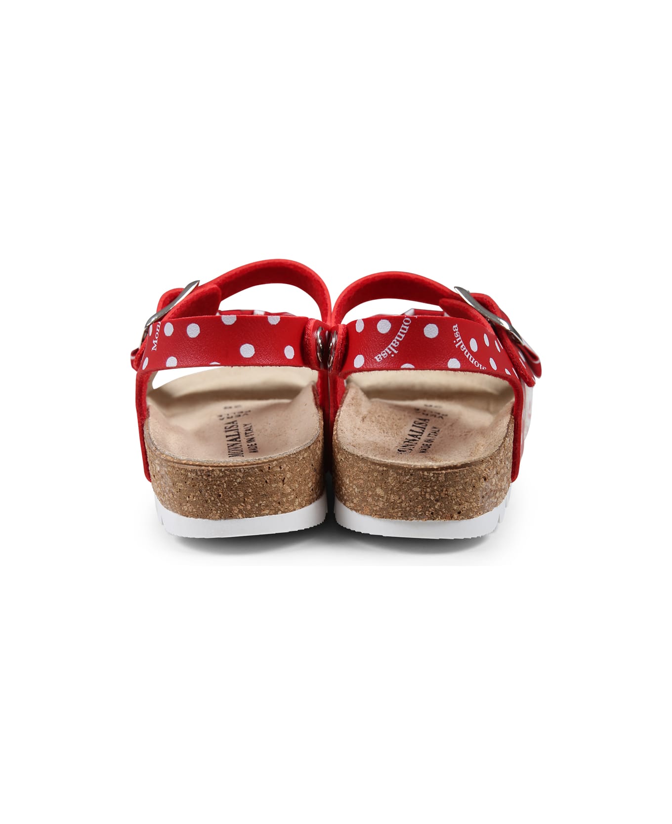 Monnalisa Red Sandals For Girl With Bow - Red