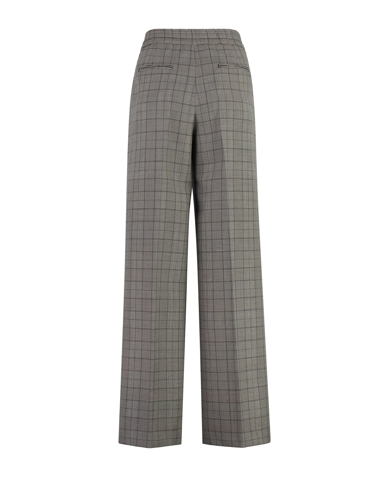 PT Torino Wool Wide-leg Trousers - black