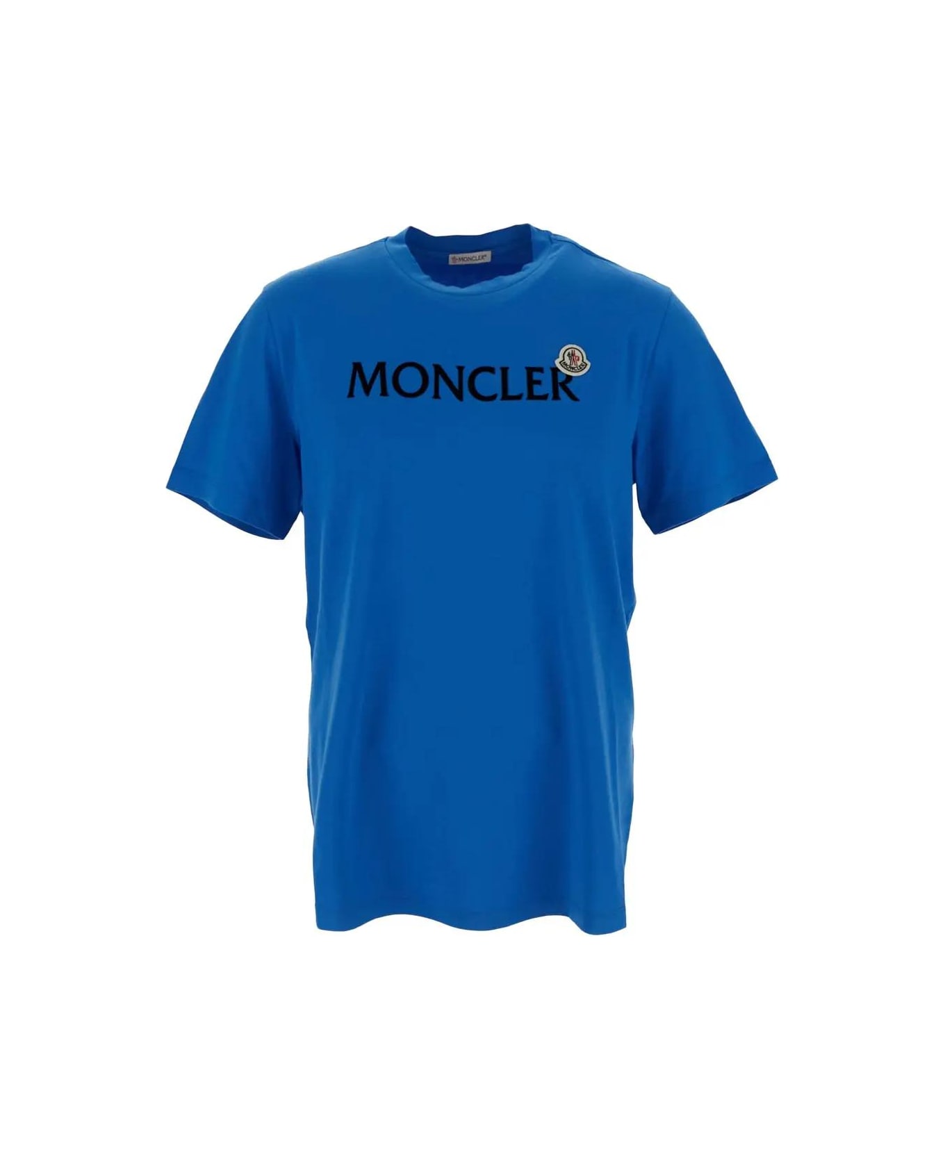 Moncler Logo T-shirt - Clear Blue