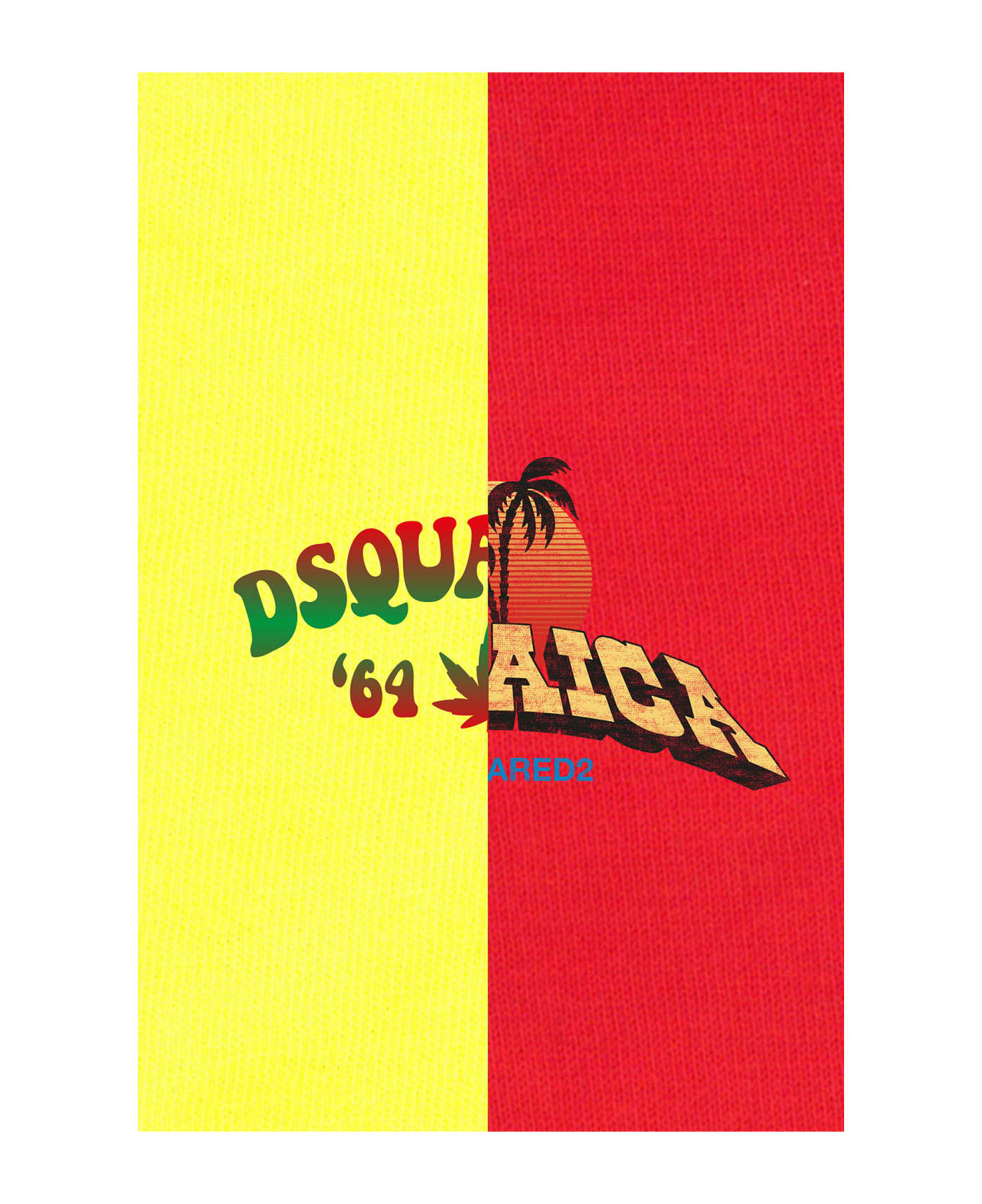 Dsquared2 T-shirts - Yellow/red