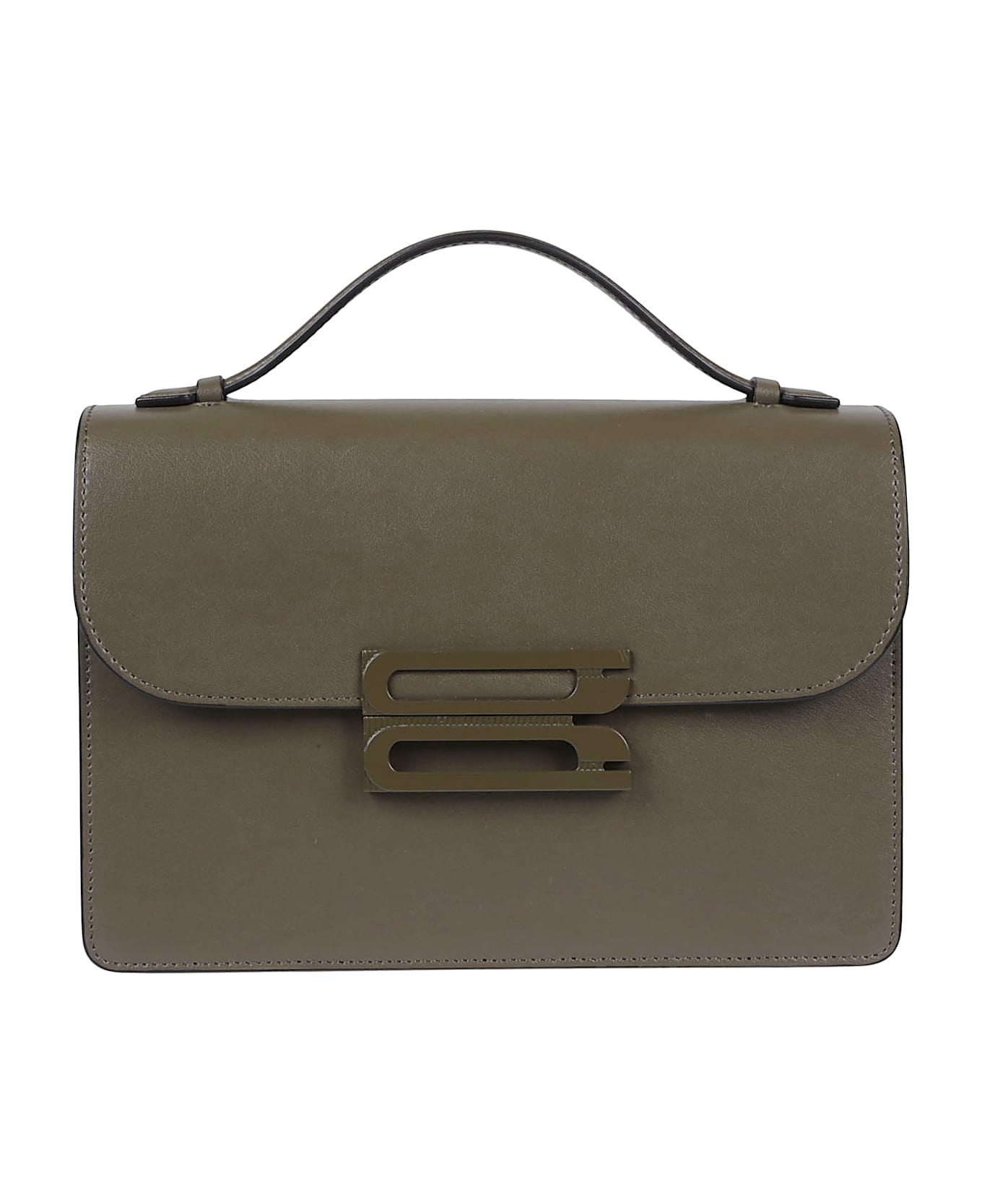 Victoria Beckham Tonal Buckle The Dorian Bag - Dark Khaki