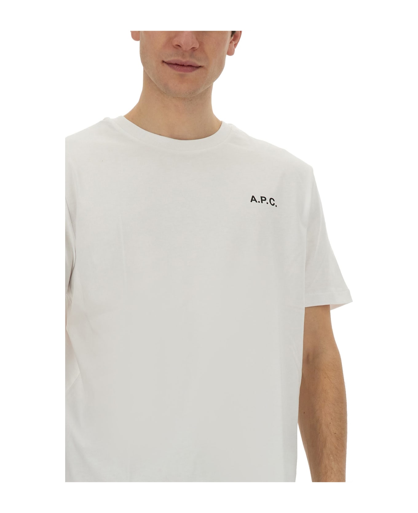 A.P.C. T-shirt With Logo - BIANCO