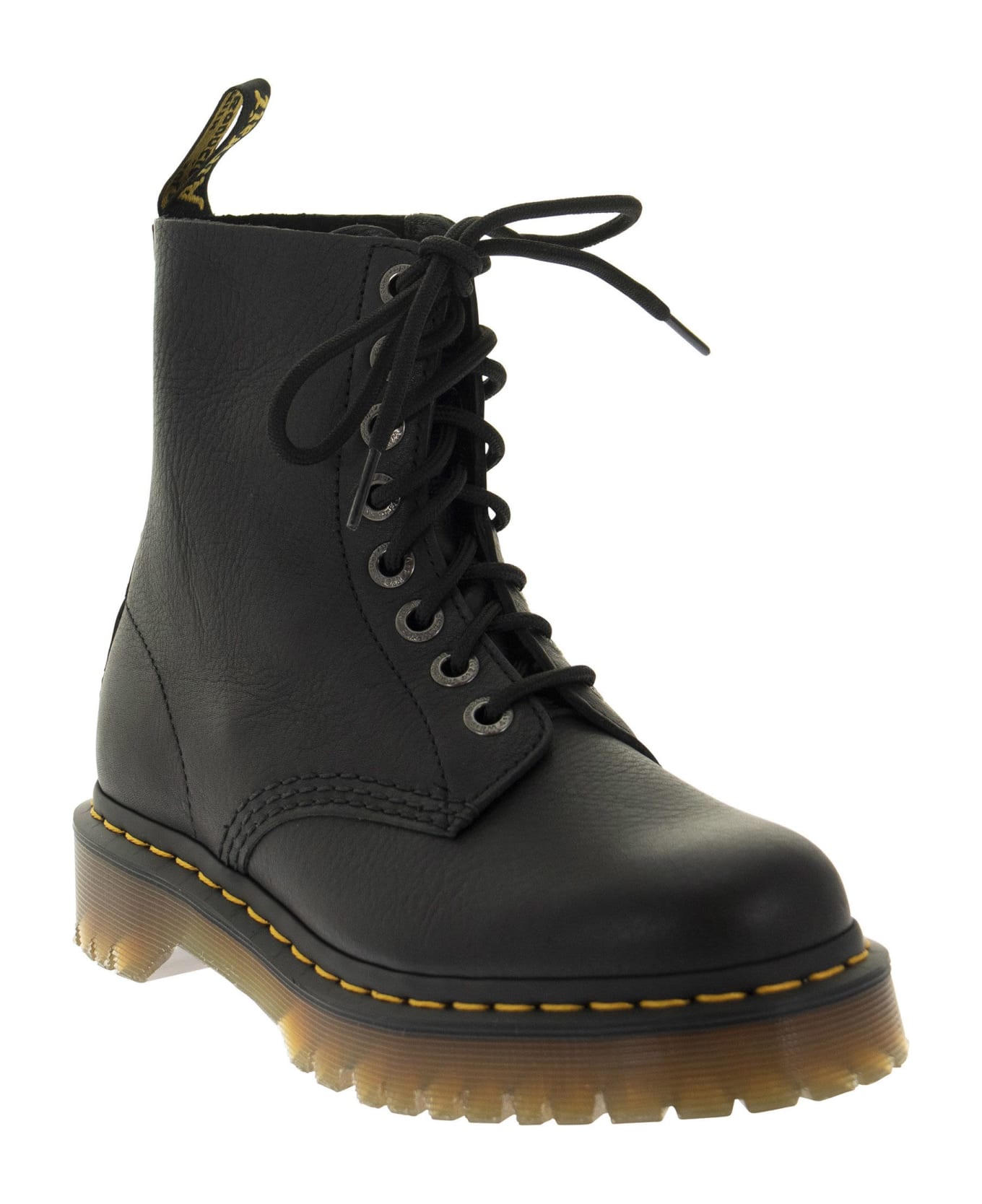 Dr. Martens 1460 Pascal - Leather Ankle Boots - Black Pisa
